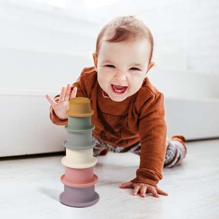 Игрушка Babyono пирамидка CUP INTO CUP