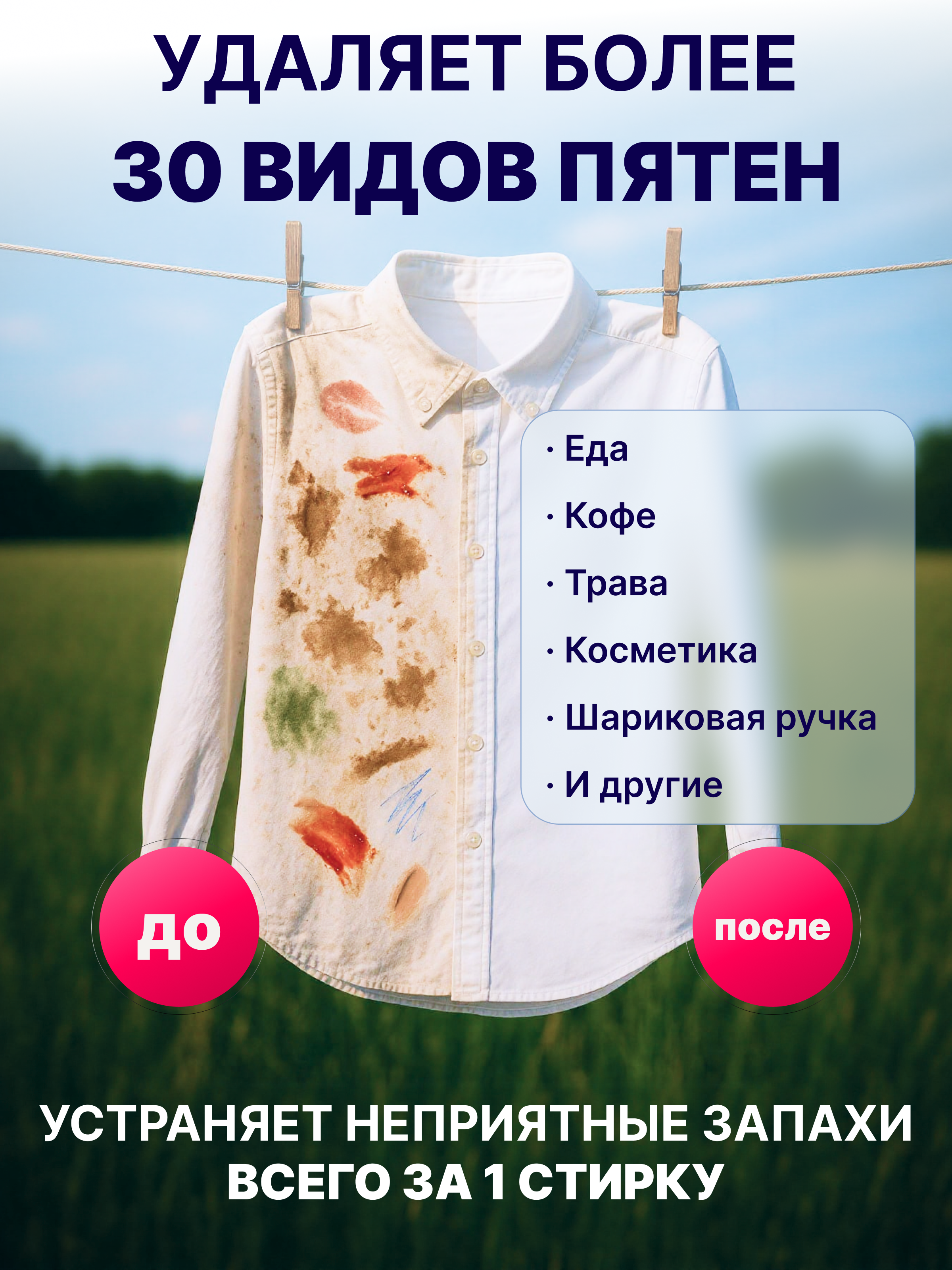 Гель для стирки Ekitto с пятновыводителем 5 л - фото 4