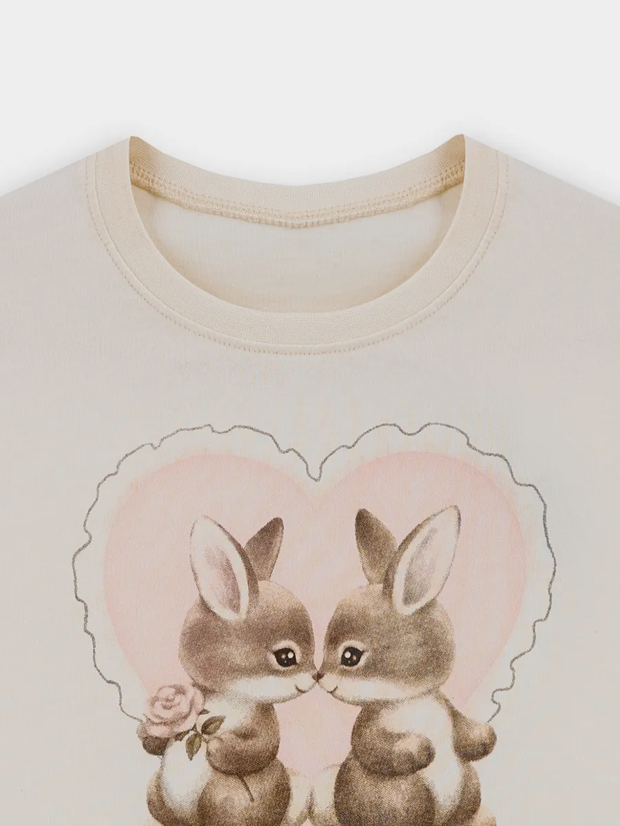 Пижама Mark Formelle (Марк Формэль) 567735/молочный +зайчики на розовом - фото 7