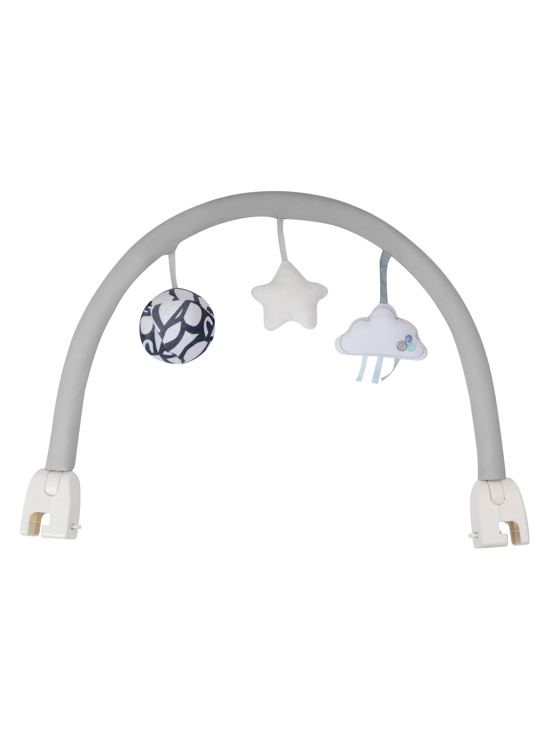 Стульчик для кормления JOVOLA Loki с функцией электрокачели серый - фото 12