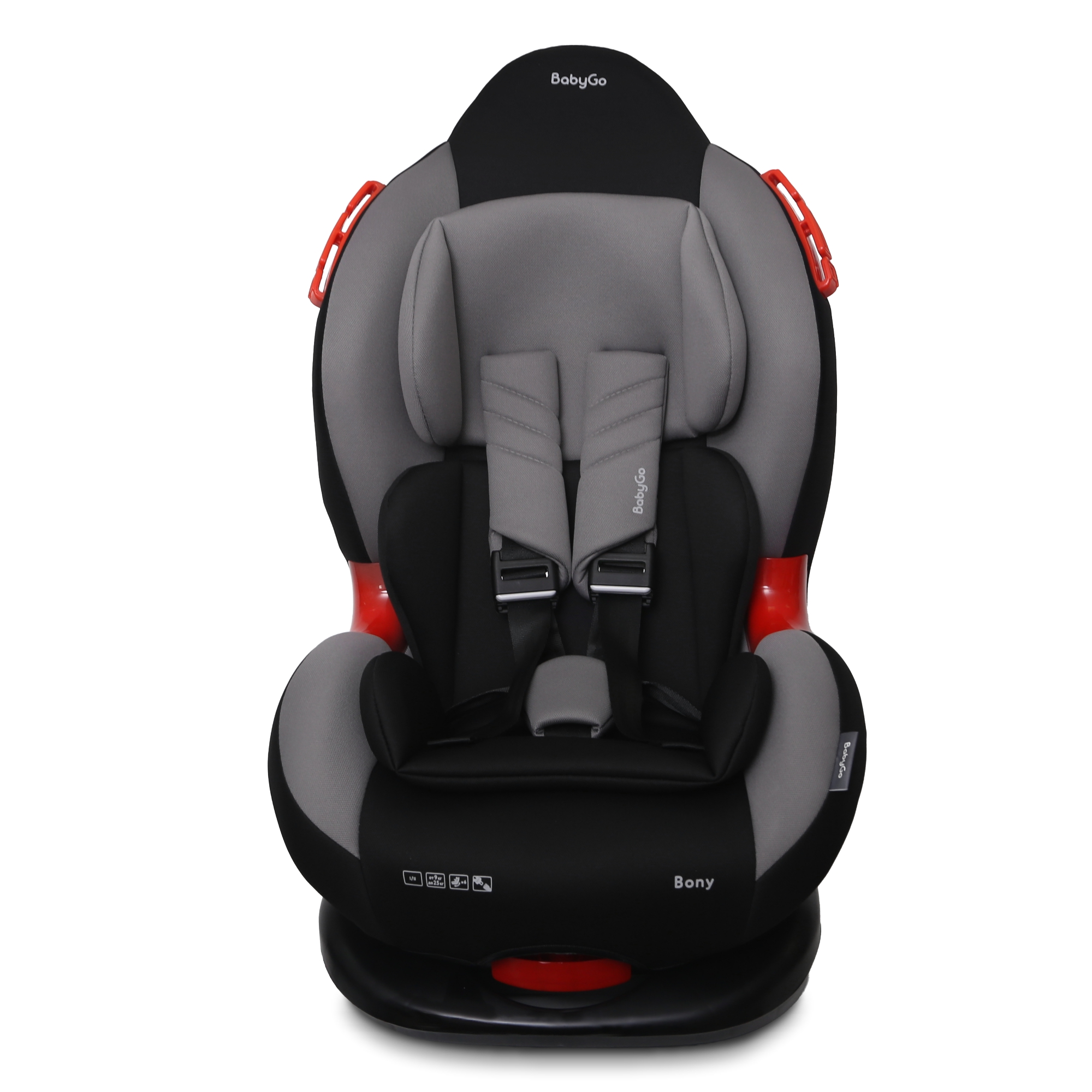 Автокресло BabyGo Bony New 1/2 (9-25 кг) серый - фото 1