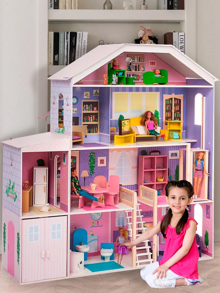 Домик для кукол PAREMO 135 см с мебелью PD316-03 - фото 13