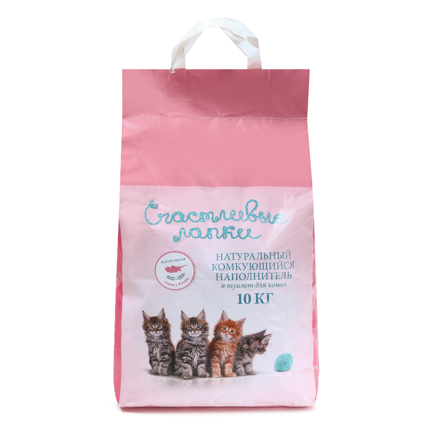 Наполнитель для кошек Счастливые лапки комкующийся 10 кг - фото 2