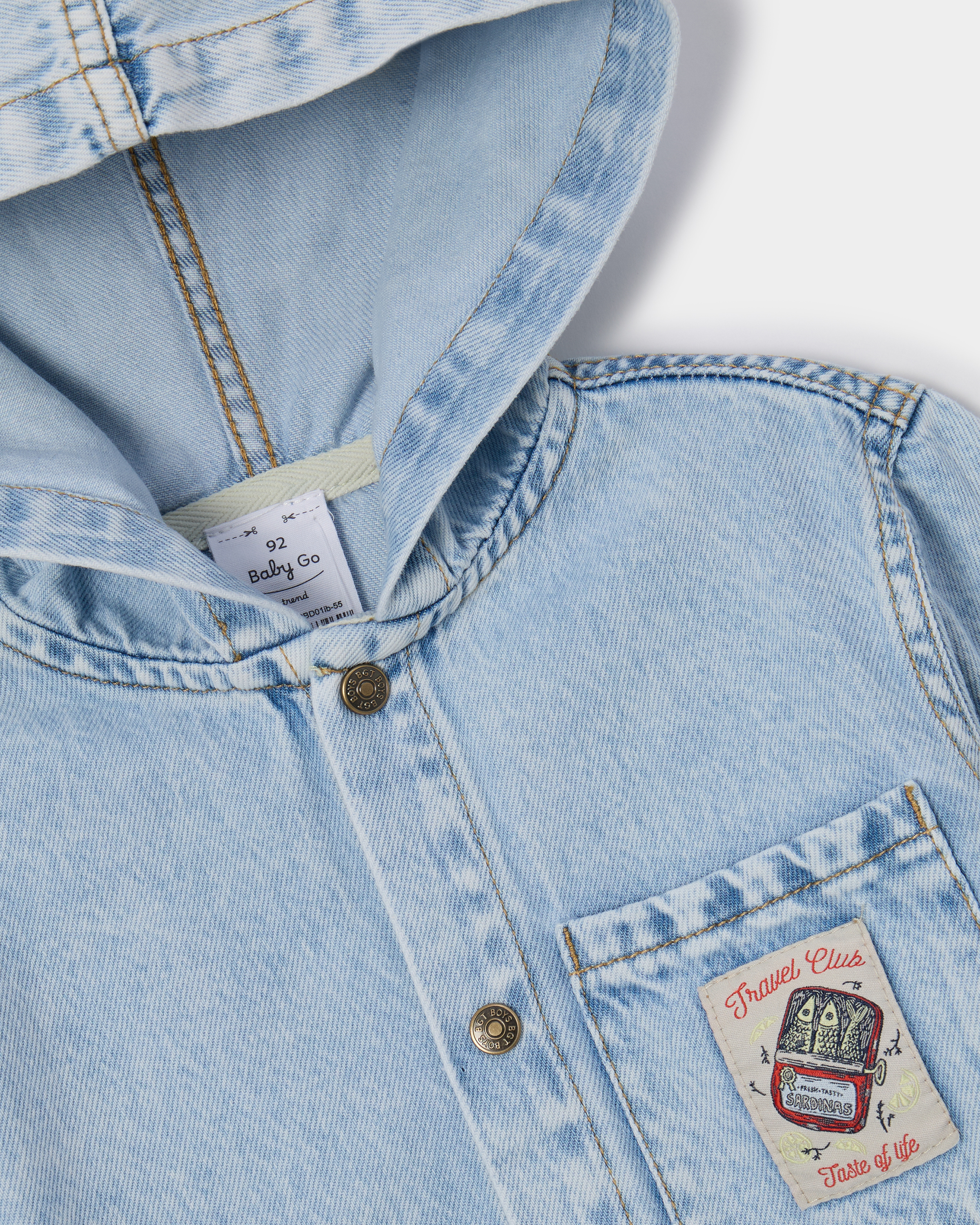 Джинсовая рубашка Baby Go Trend S26BT-2BD01ib-55 - фото 3