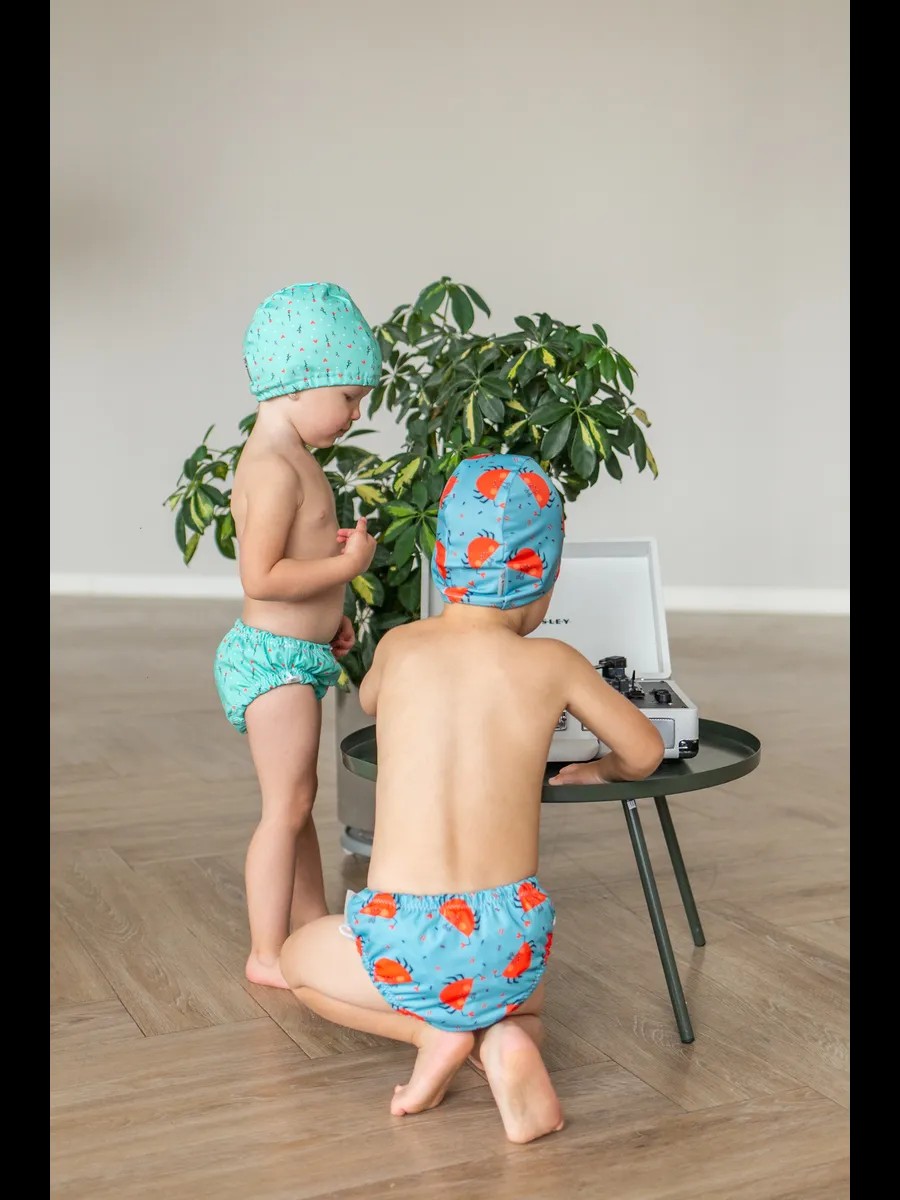 Шапочка для плавания Мамин Я Крабики размер 0-3 года - фото 10