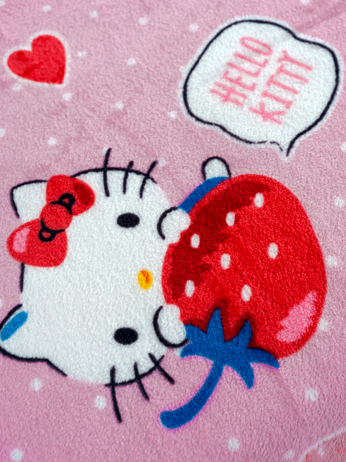 Плед детский Павлинка Аэро Софт Hello Kitty Клубнички р. 150*200 - фото 15