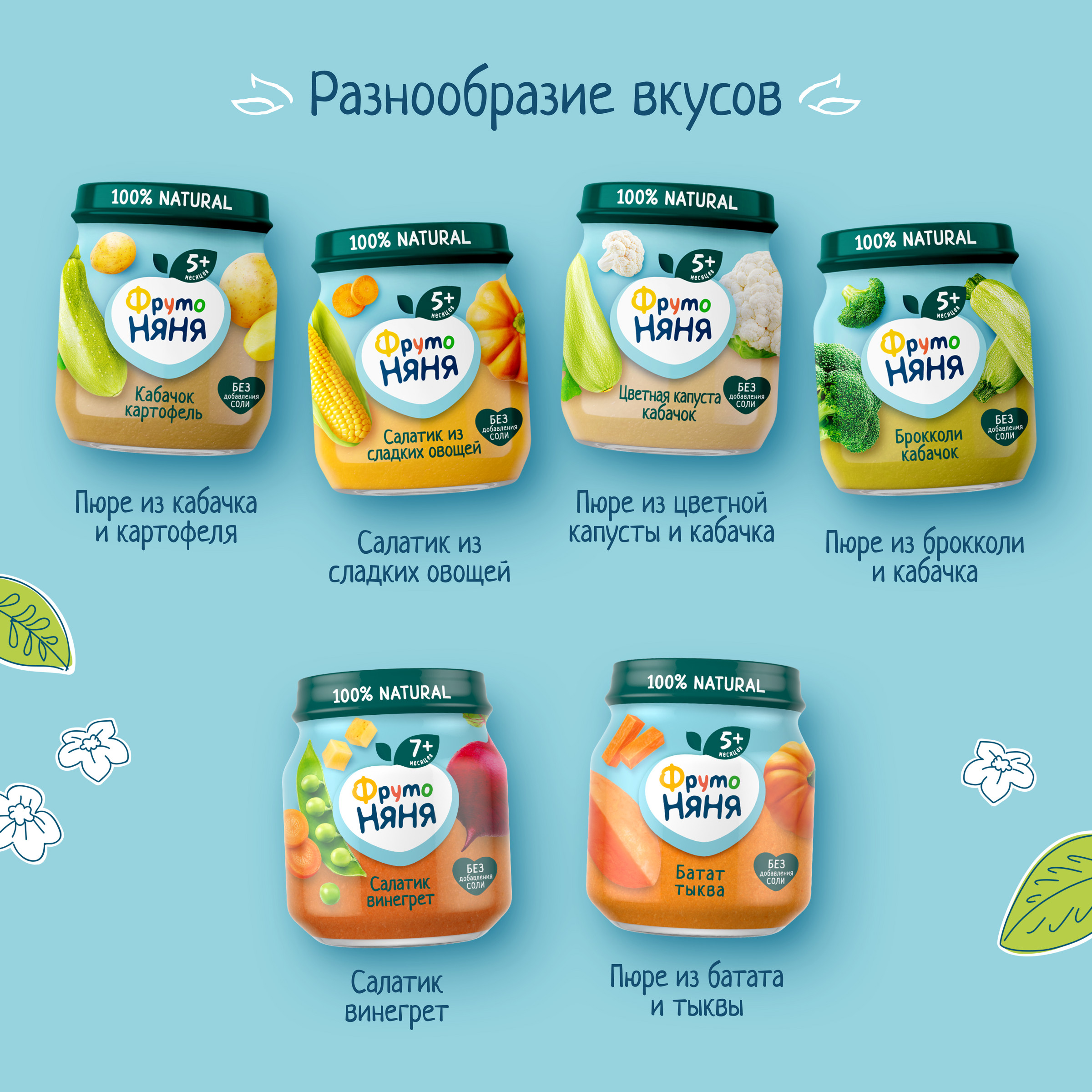 Пюре ФрутоНяня Кабачок-картофель с 5 мес 110 г - фото 8