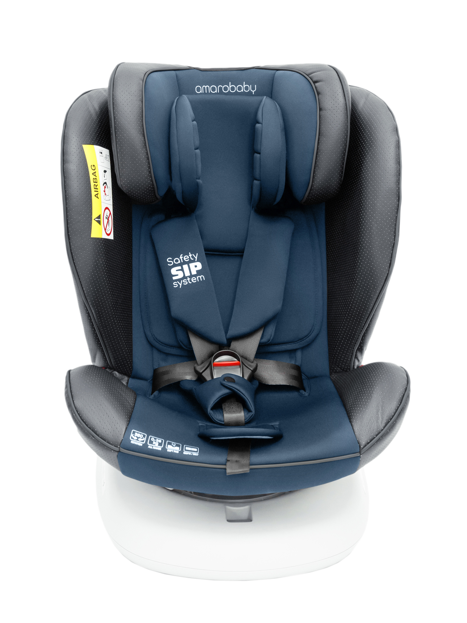 Автокресло Amarobaby Champion Isofix 0+/1/2/3 (0-36 кг) синий - фото 25