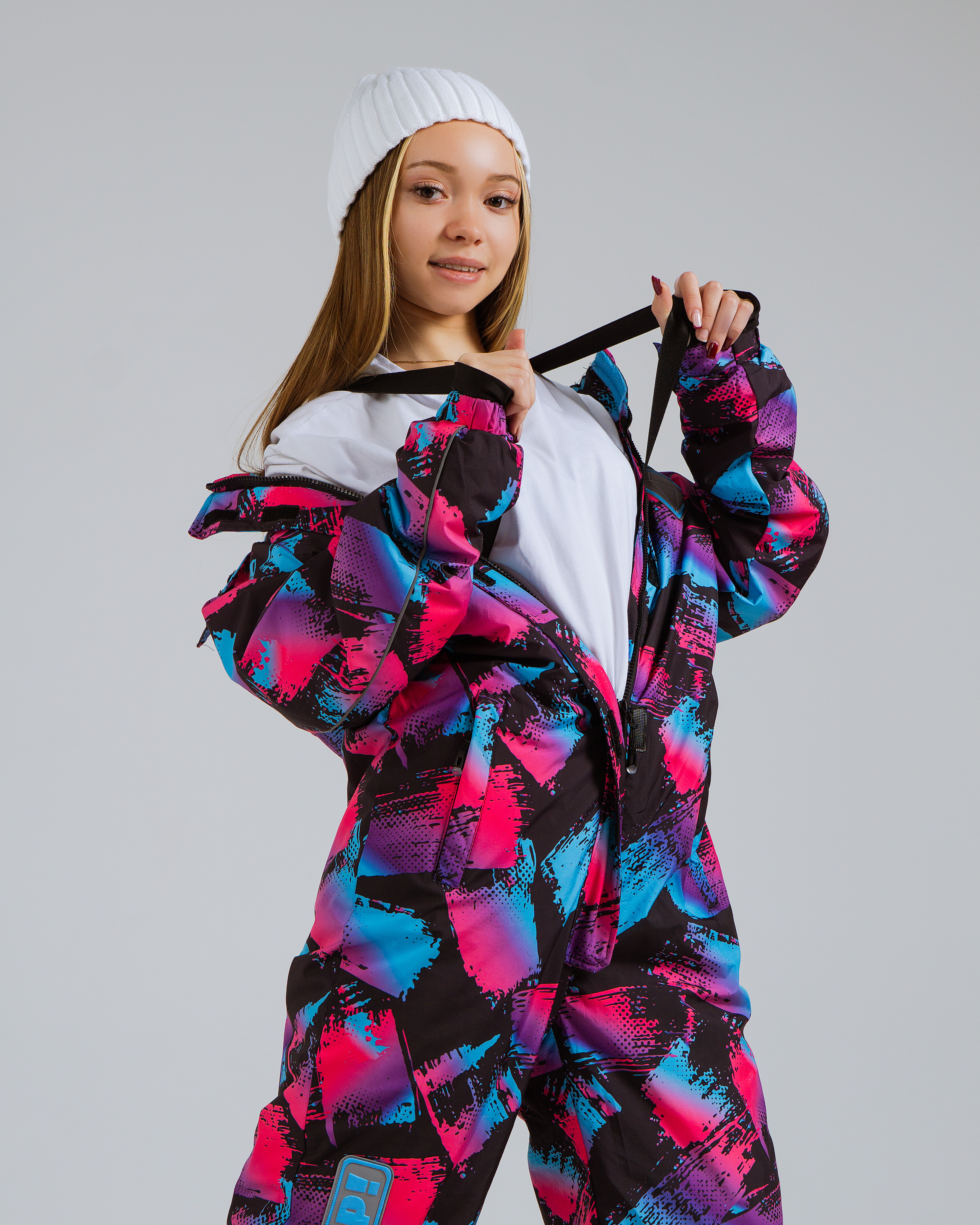 Комбинезон Saimaa GLO-10 черно-фиолетовый - фото 12