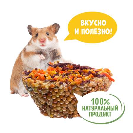 Лакомство для грызунов HappyJungle Престиж корзинки мед-овощи 30г*3шт