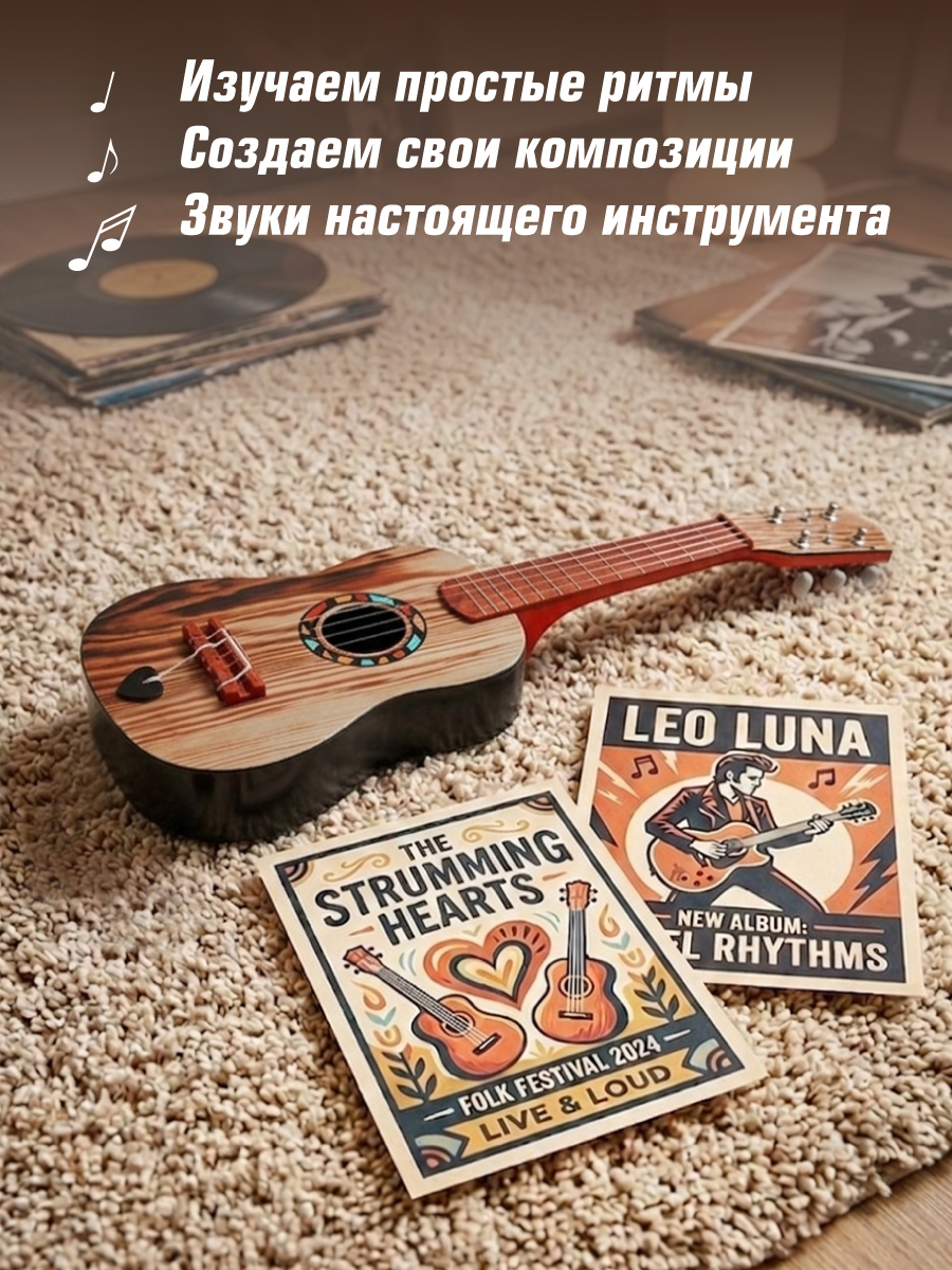 Игрушка музыкальная Veld Co гитара - фото 7