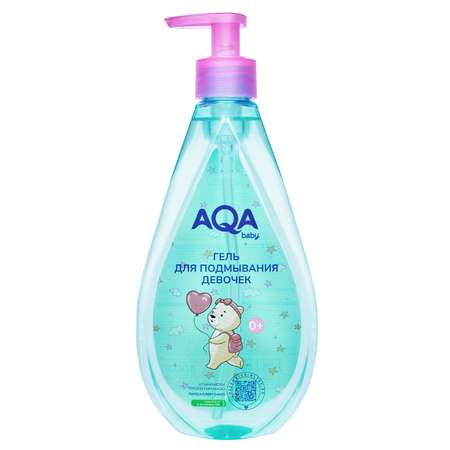 Гель для подмывания девочек AQA baby 400мл с 0месяцев