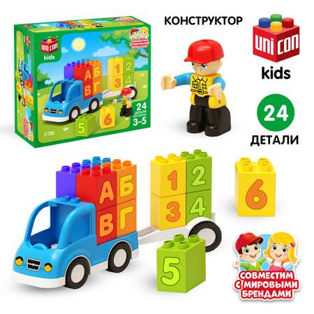 Конструктор Unicon Машинка мягкий