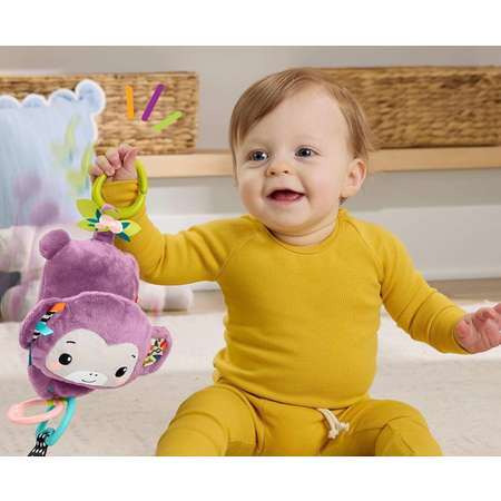 Игрушка Fisher Price подвеска Фиолетовая обезьянка