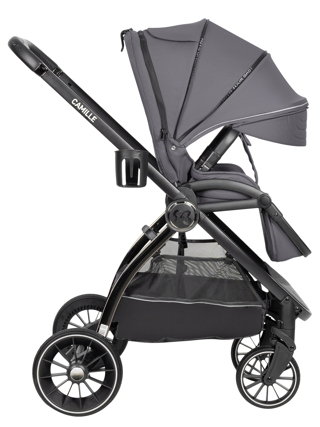 Коляска 3в1 Farfello Camille серый - фото 23