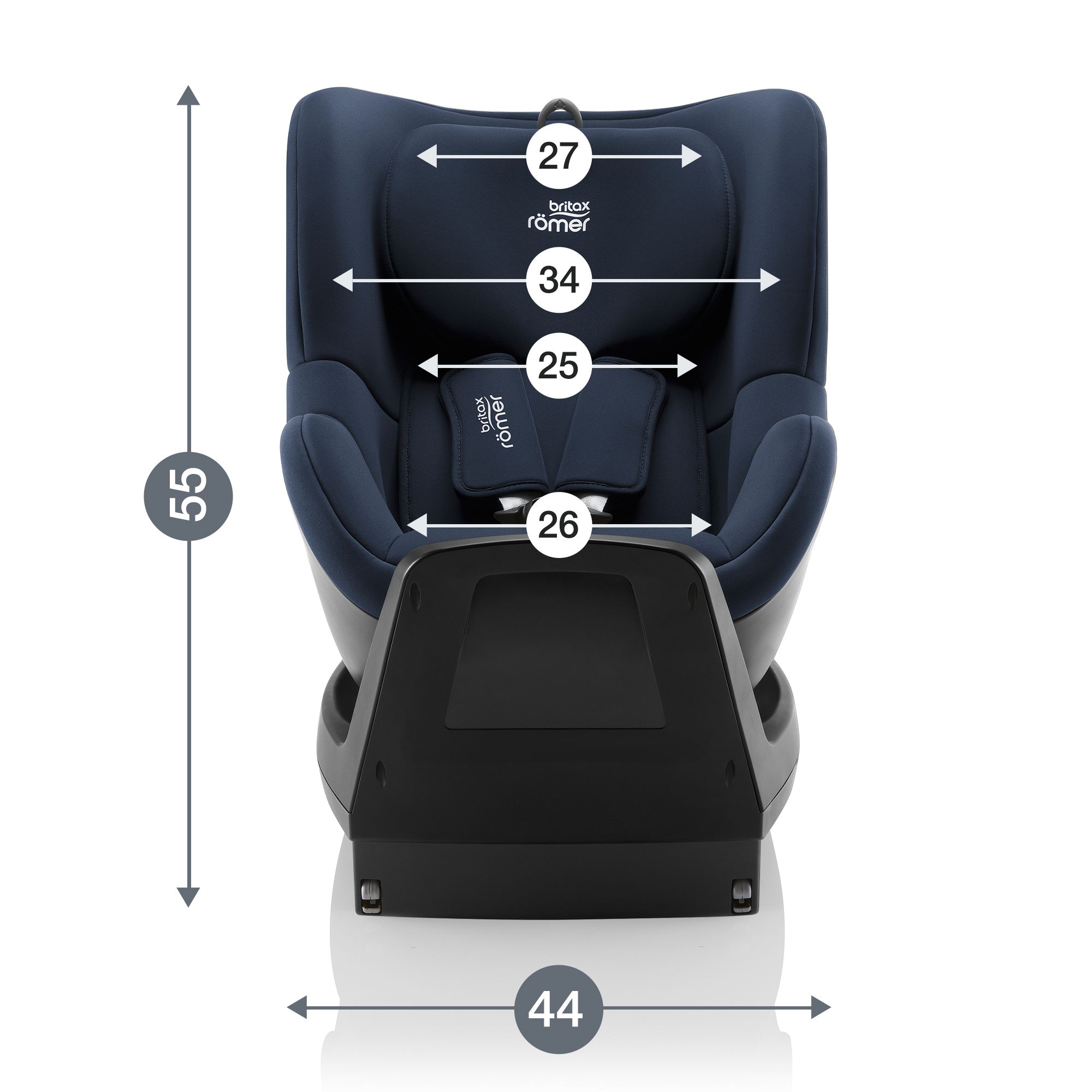 Автокресло Britax Roemer Dualfix Plus Night Blue Isofix 0+/1 (0-18 кг) - фото 12
