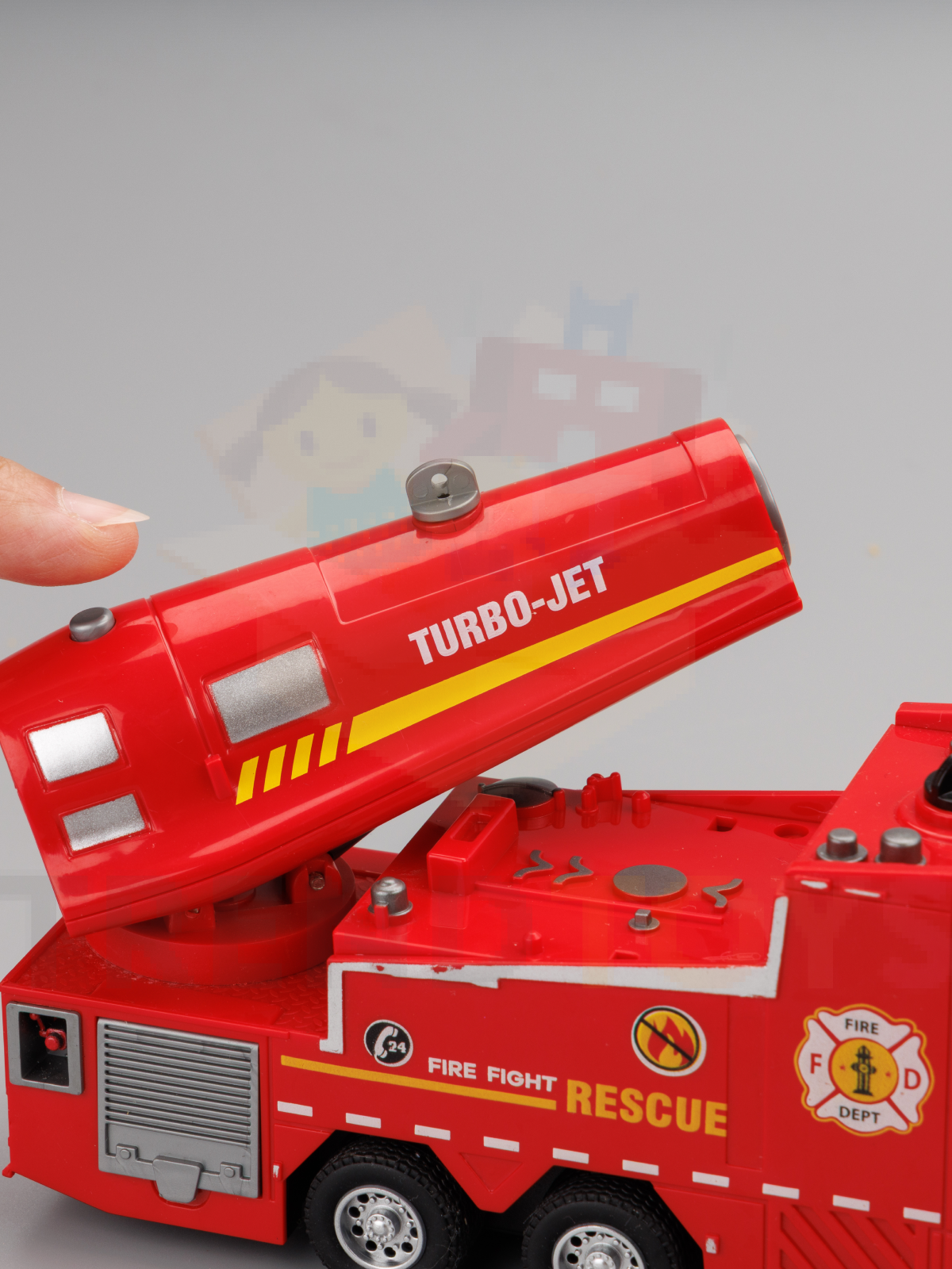 Пожарная машина TrendToys инерционная с паром и водой LDG008 - фото 15