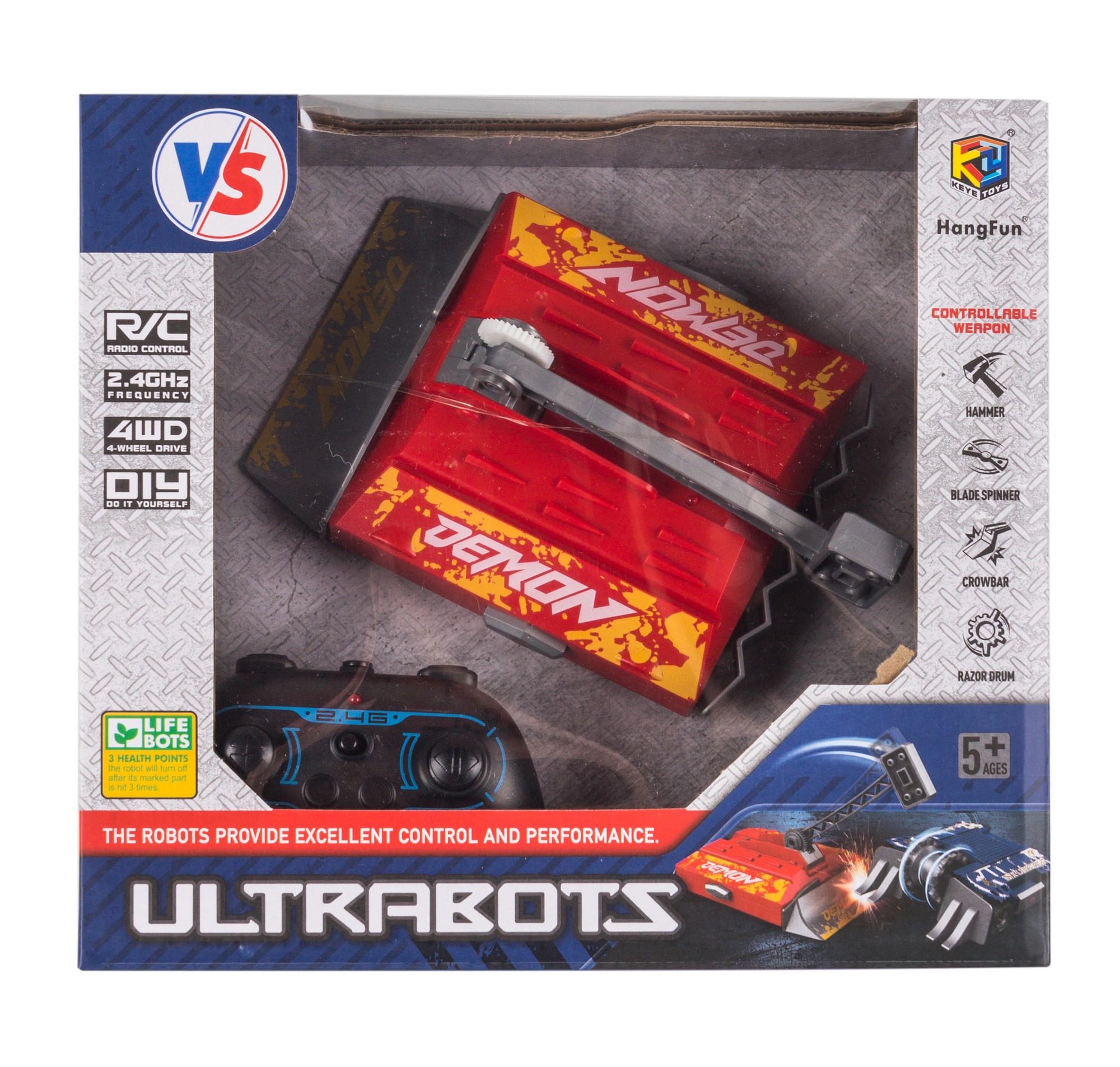 Робот РУ ULTRA BOTS Красный демон - фото 2