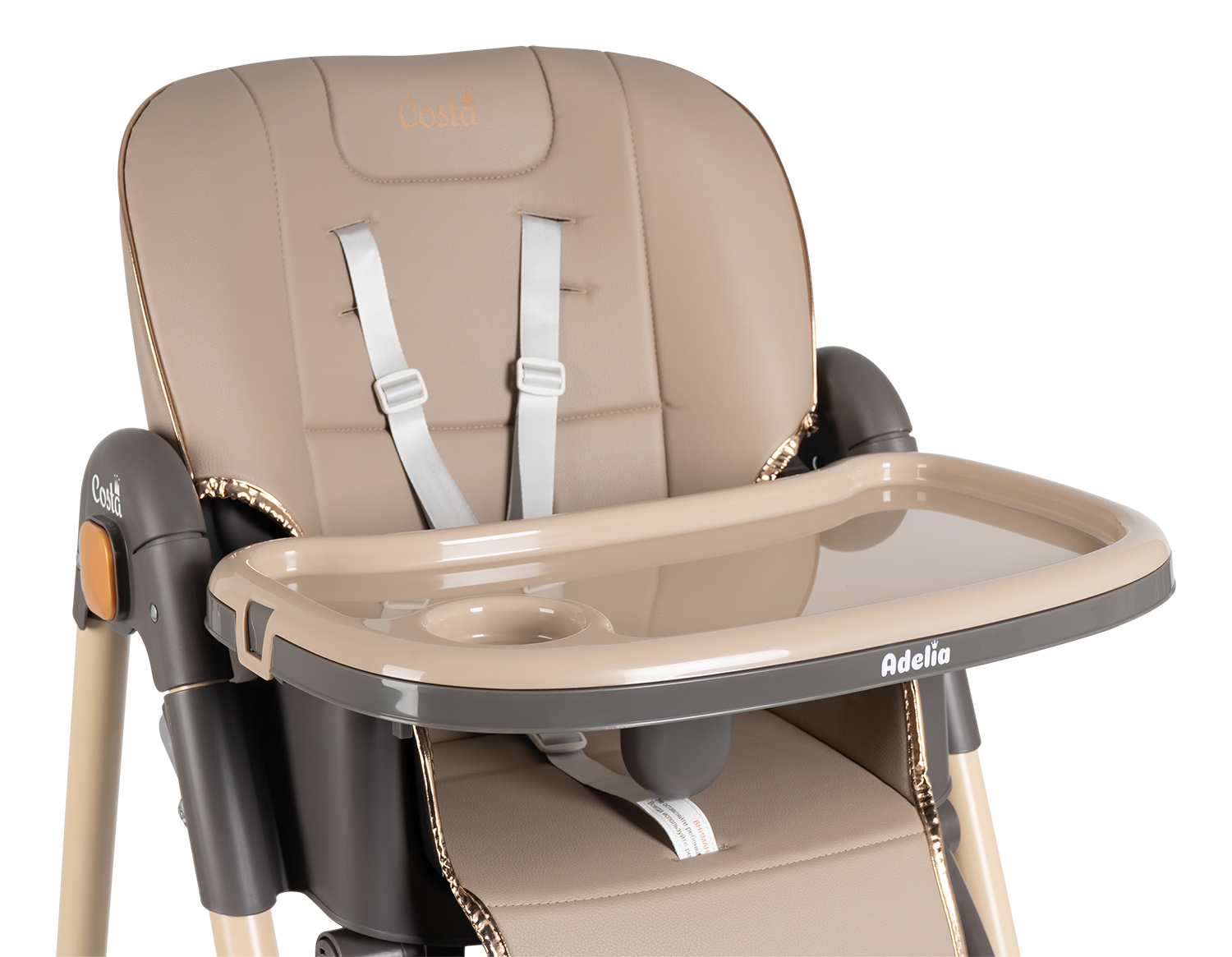 Стульчик для кормления Costa Adelia бежевый - фото 18
