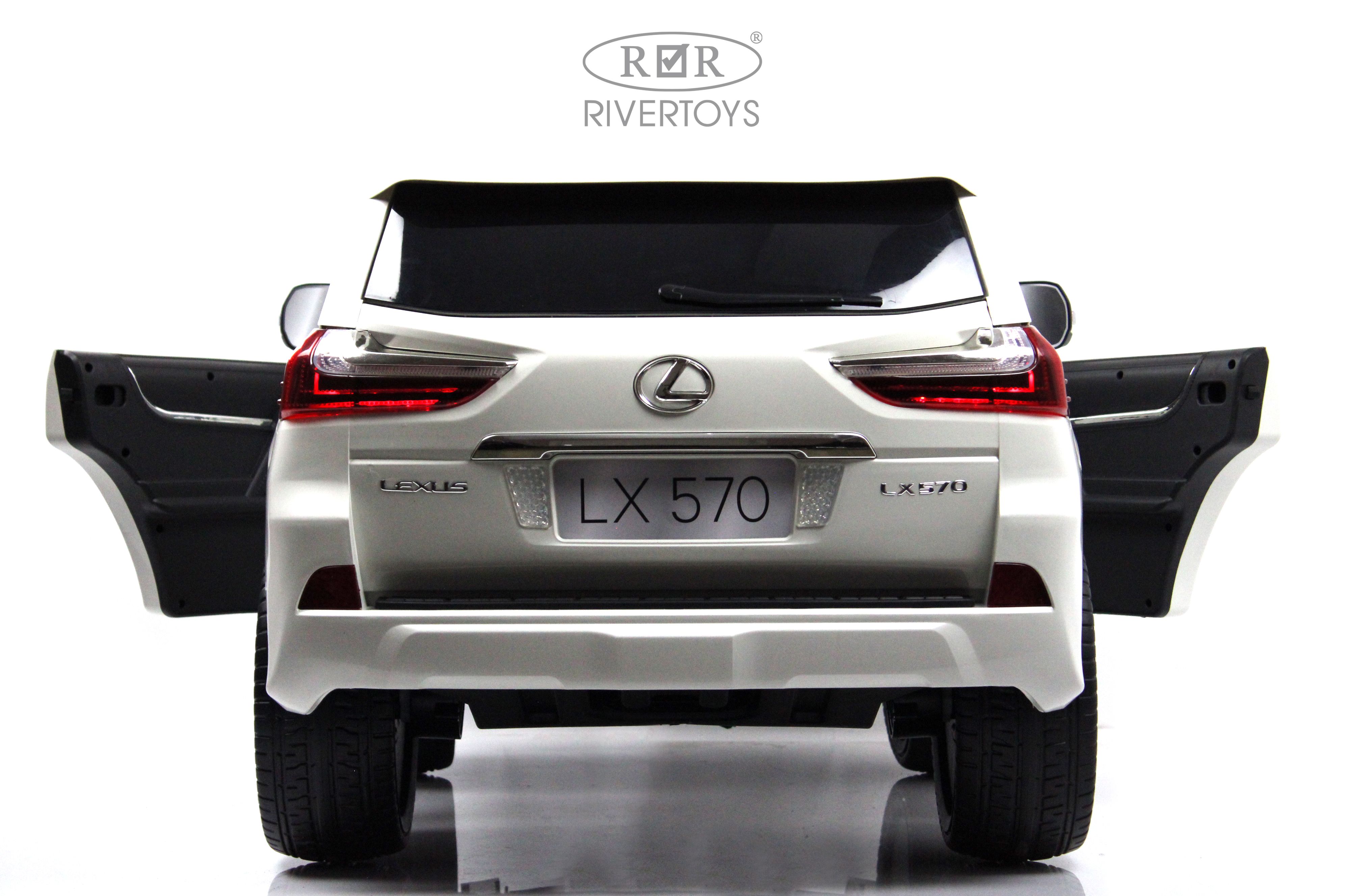 Электромобиль RIVERTOYS Lexus Y555YY-WHITE С пультом ДУ - фото 10