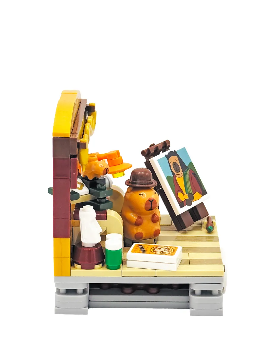 Конструктор Cubion Капибара рисует 182 дет. - фото 15