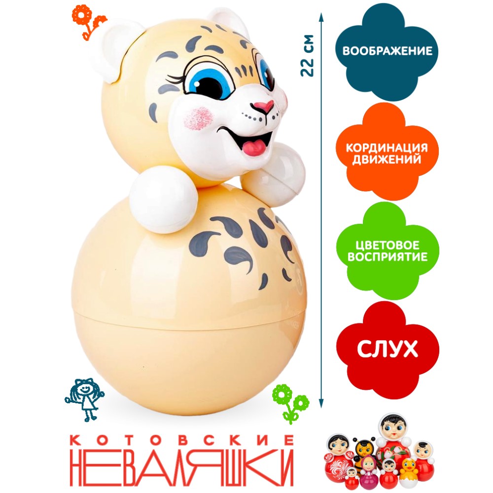 Игрушка Котовские неваляшки неваляшка - фото 3