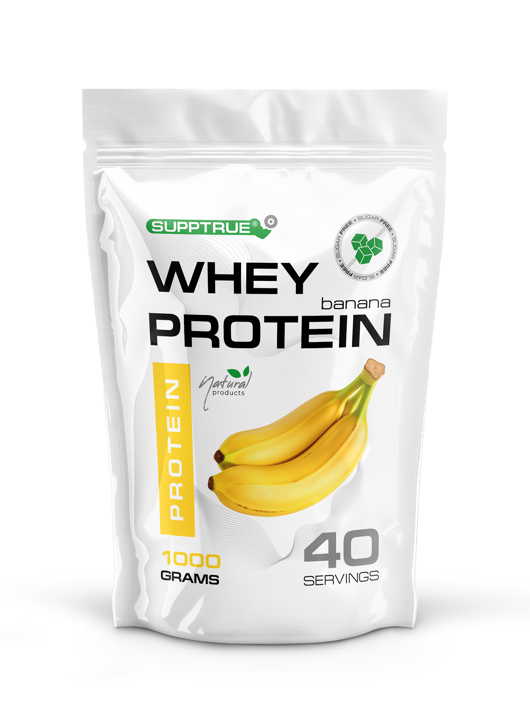 Протеин 1 кг. SUPPTRUE WHEY PROTEIN со вкусом банана - фото 16