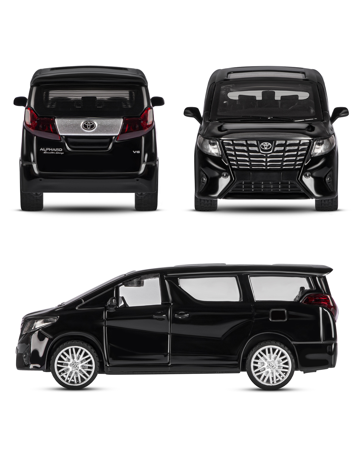 Автомобиль АВТОпанорама Toyota Alphard 1:43 JB1251594 - фото 5