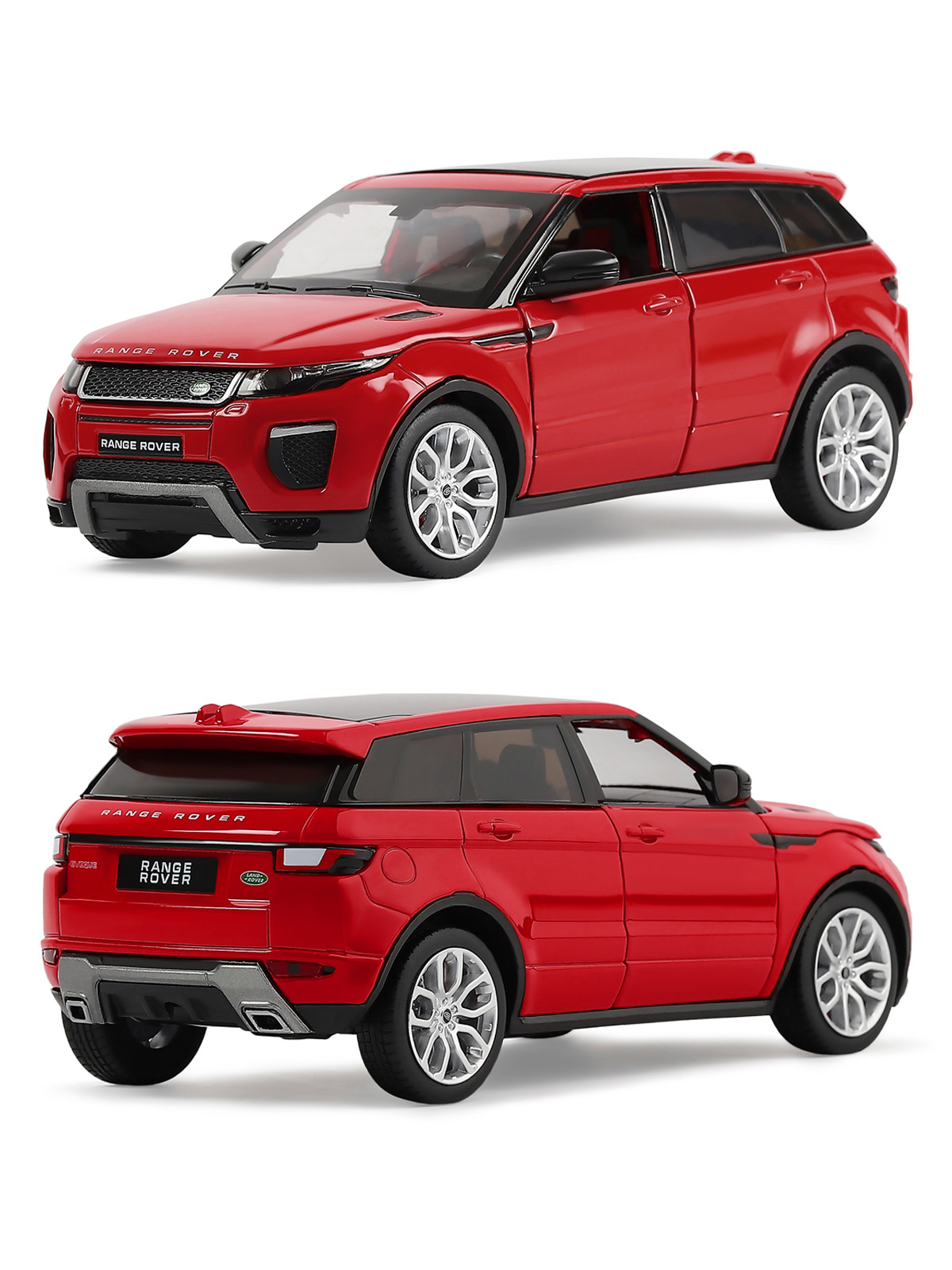 Внедорожник АВТОпанорама Land Rover Range Rover Evoque HSE 1:24 красный JB1200120 - фото 7