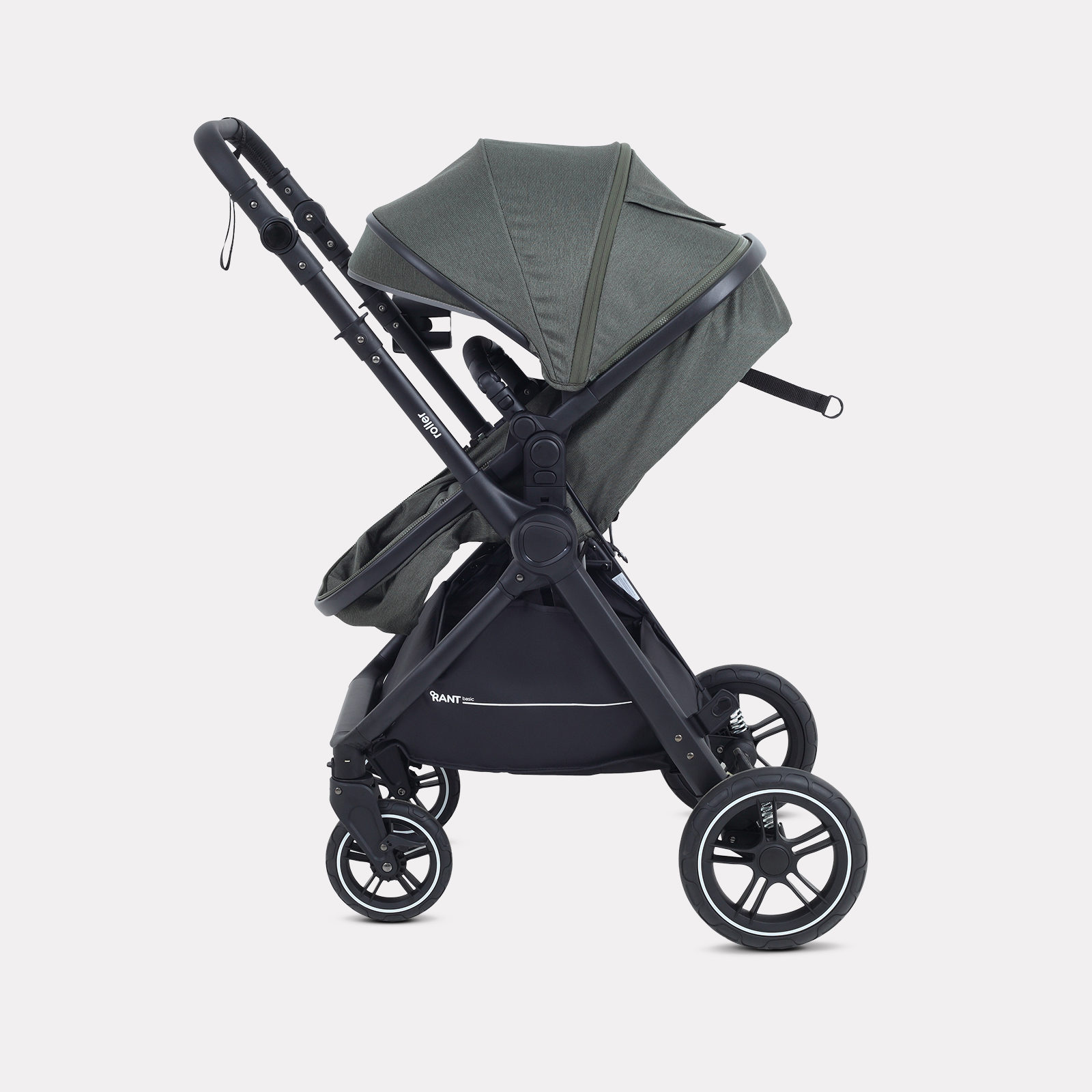 Коляска трансформер Rant Basic Roller 2в1, olive зеленый - фото 14