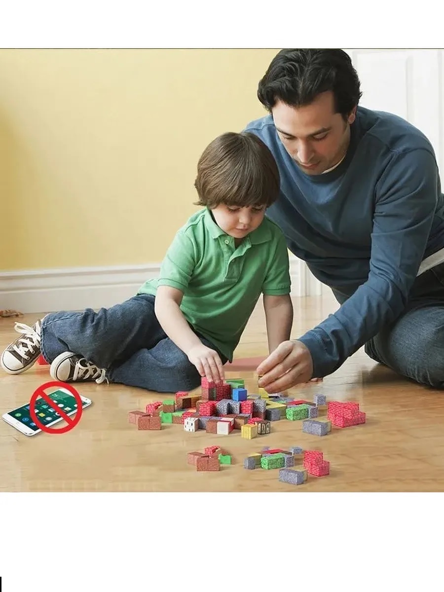 Конструктор ТОТОША из кубиков Майнкрафт магнитный 48 дет. - фото 12