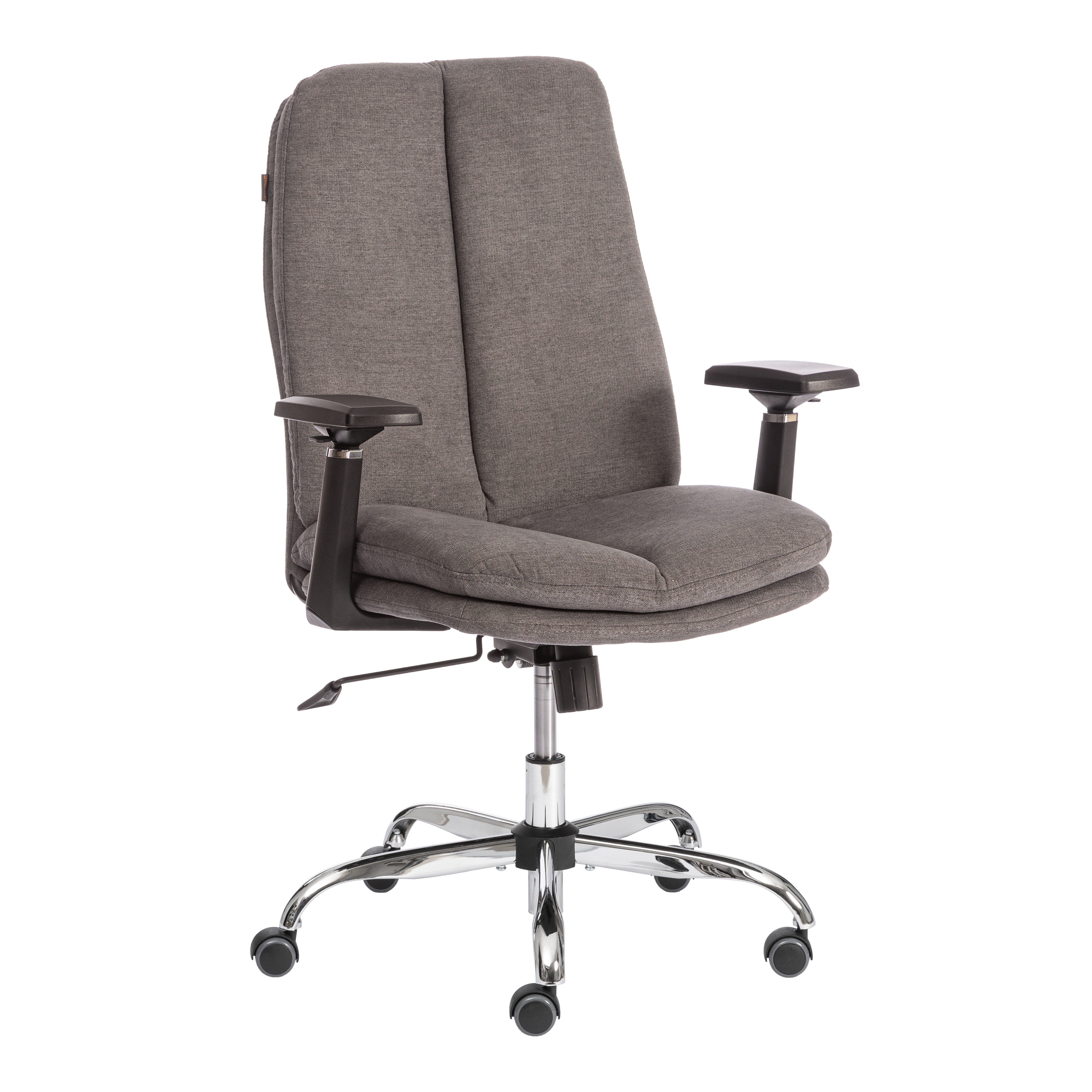 Компьютерное кресло TETCHAIR Итон-Лоу хром 3Д ткань серый - фото 2