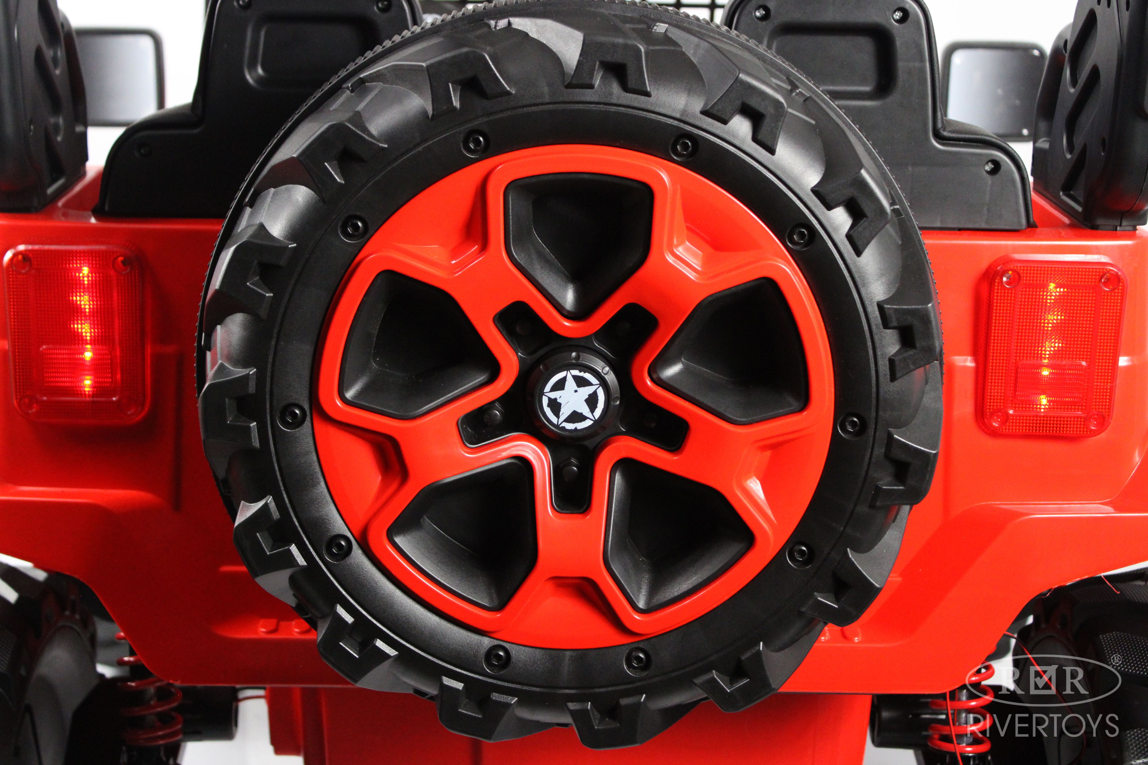 Электромобиль RIVERTOYS М707БХ Red С пультом ДУ - фото 27