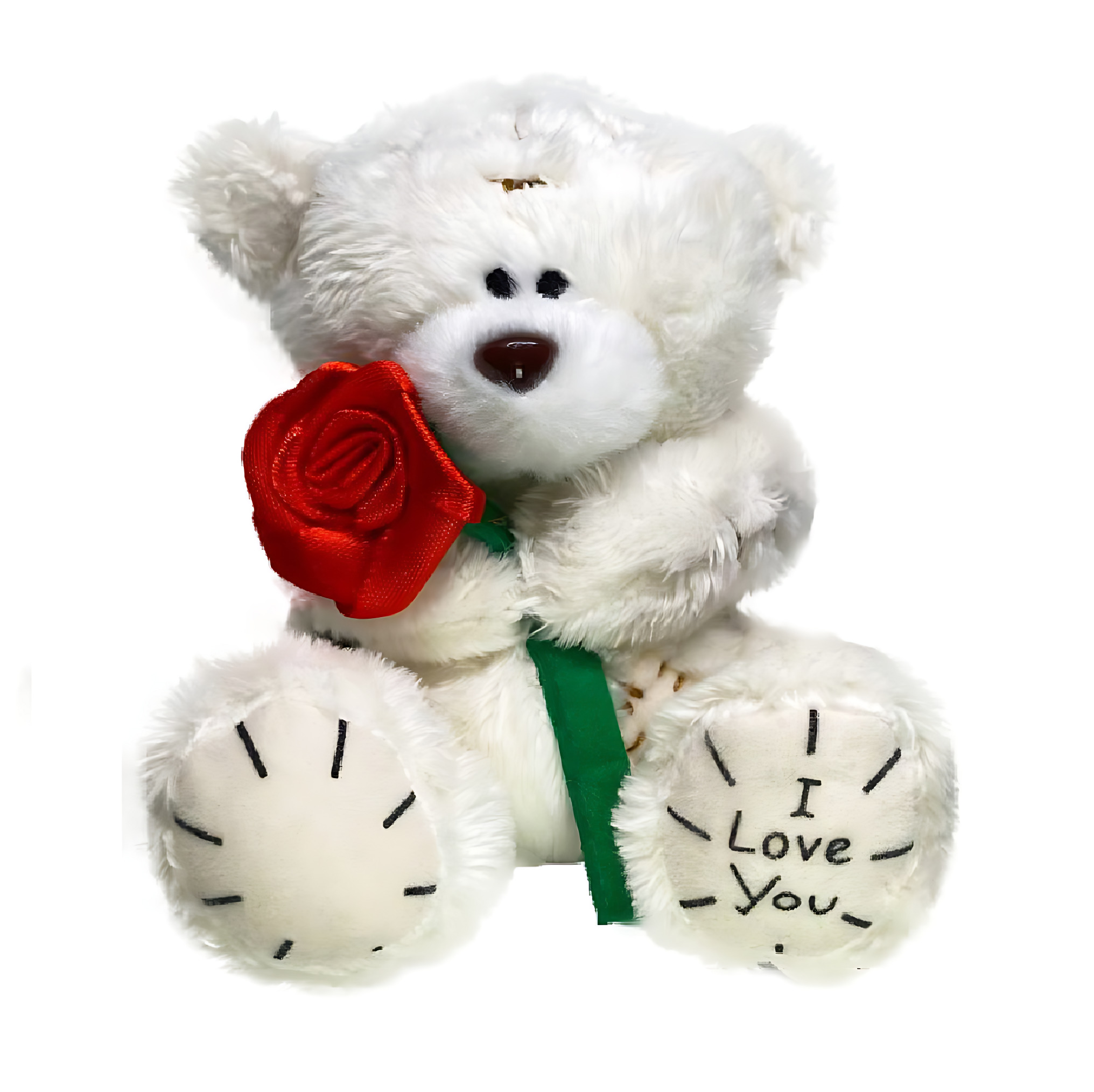 Мягкая игрушка Плюшевая мафия мишка Мишка для тебя с розочкой - фото 1