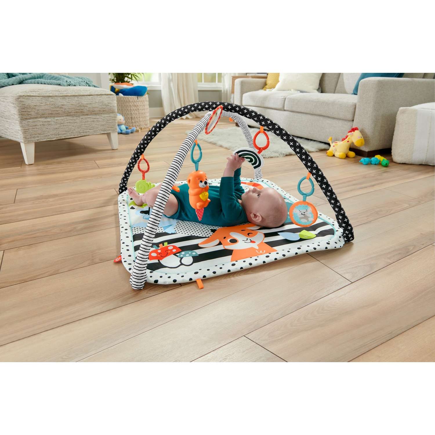 Коврик Fisher Price с дугами Светись и расти - фото 12