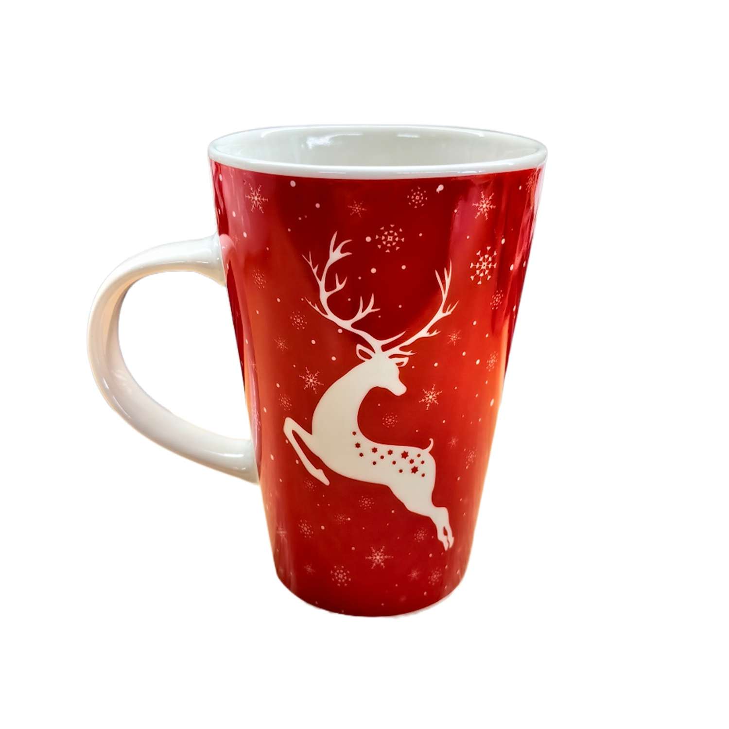 Кружка ё Красные снежинки в ассортименте - фото 5