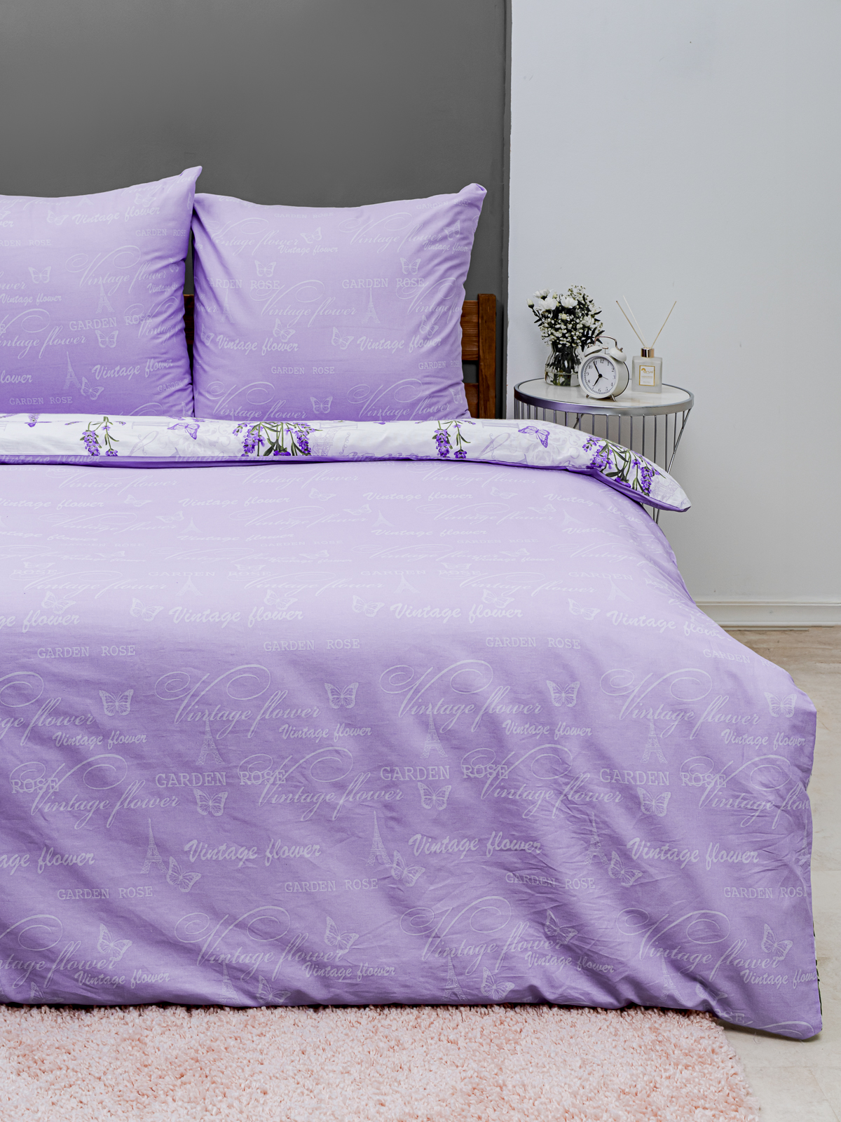 Комплект постельного белья LOVEBERRY Лаванда евро 4 предм. - фото 12