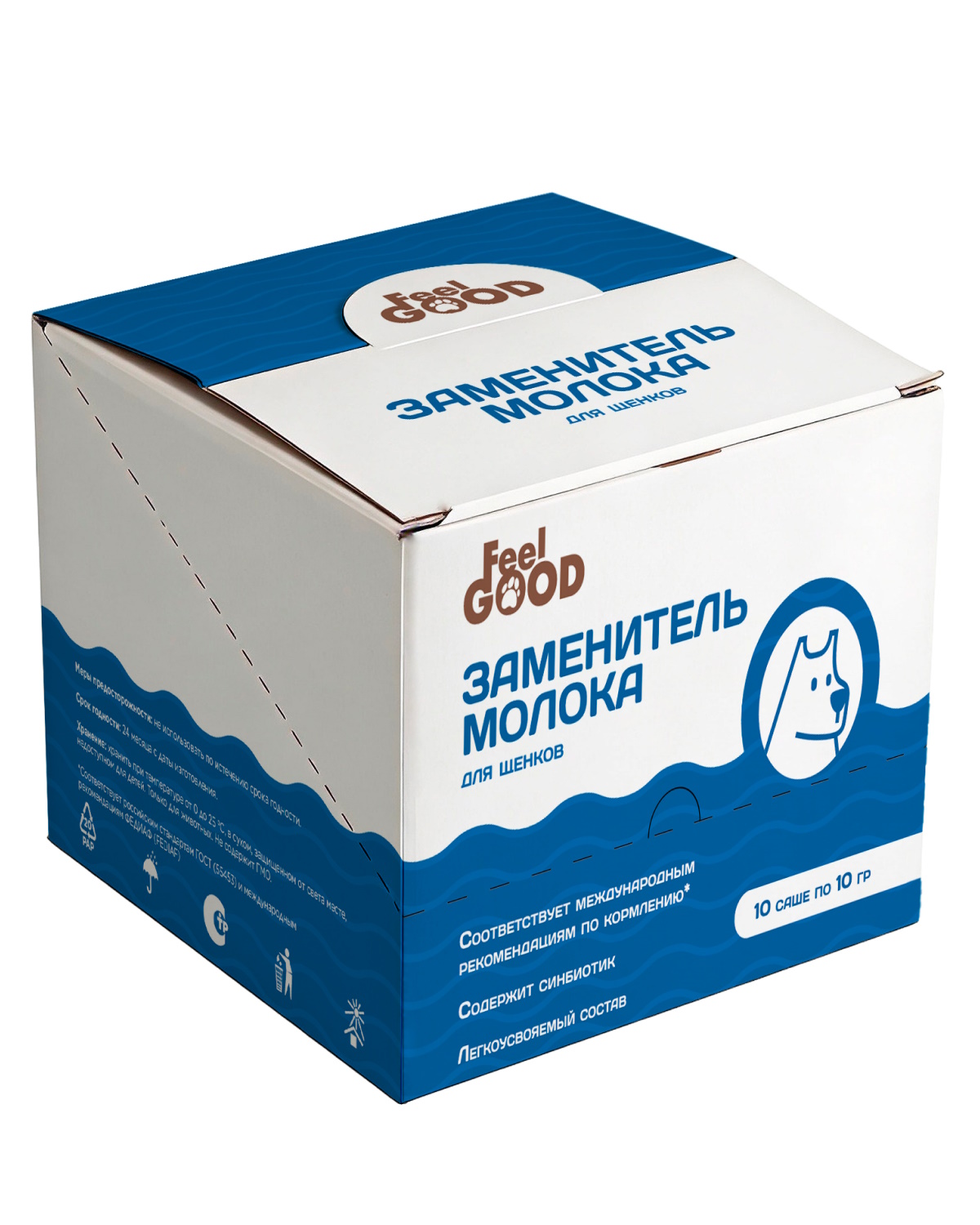 Заменитель молока для щенков Feel Good молочная смесь саше 10*10г - фото 1