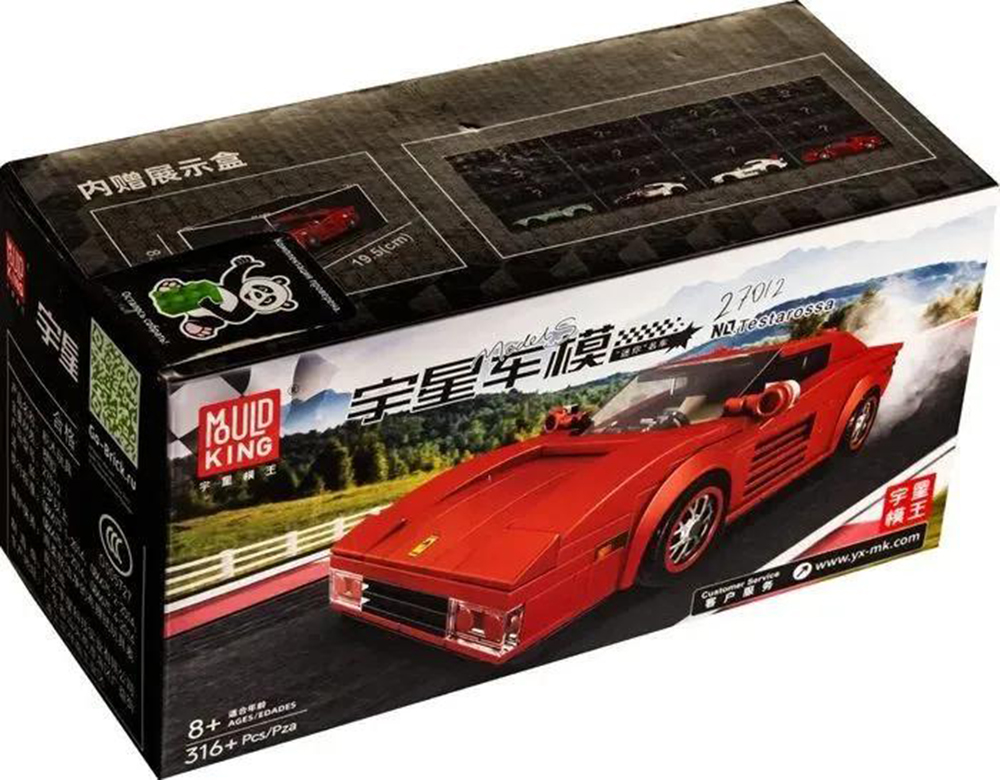 Конструктор Mould King Спорткар Ferrari Testarossa блочный - фото 10