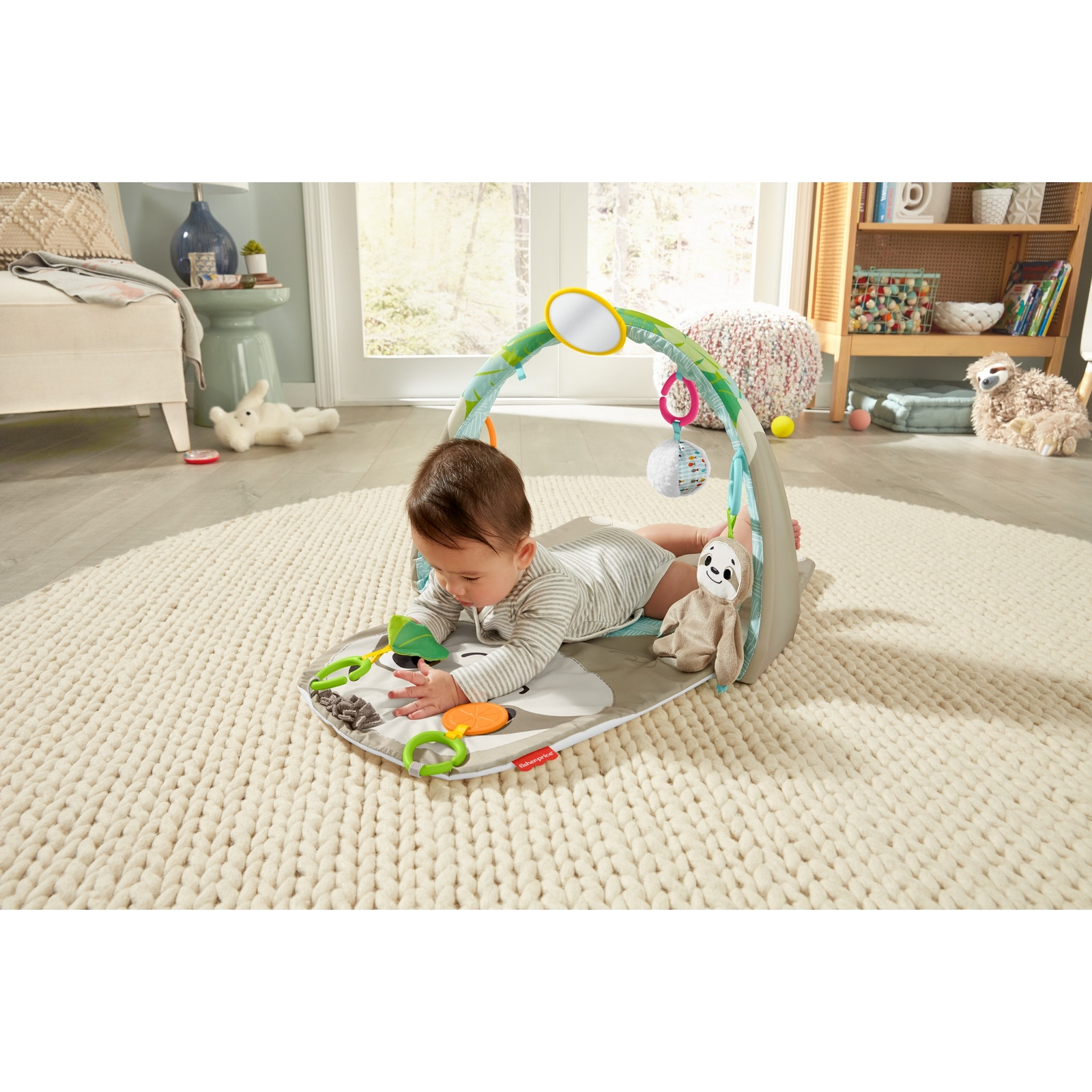 Коврик Fisher Price с дугами Ленивец - фото 11