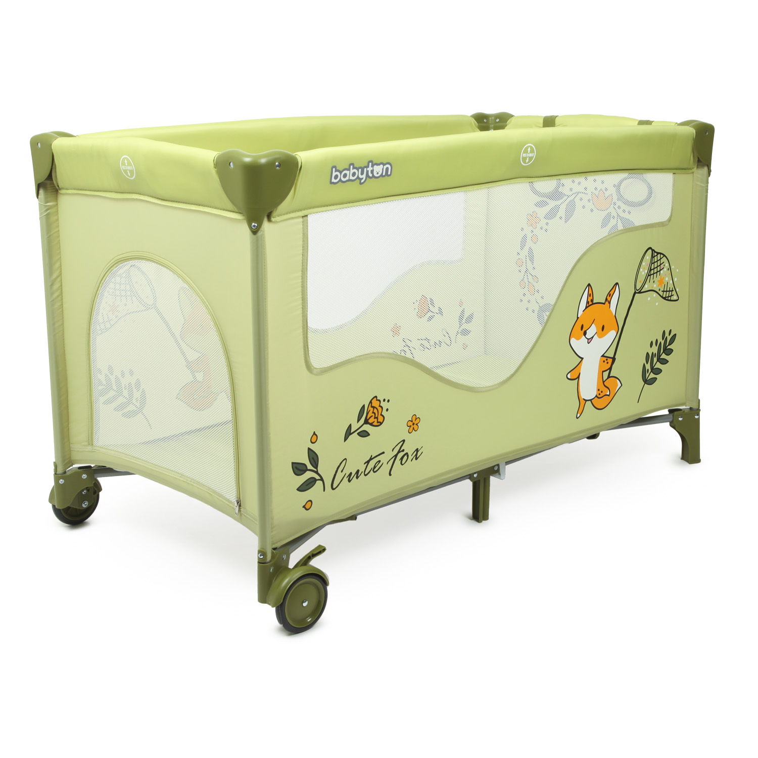 Манеж Babyton Play box Green P612 - фото 4