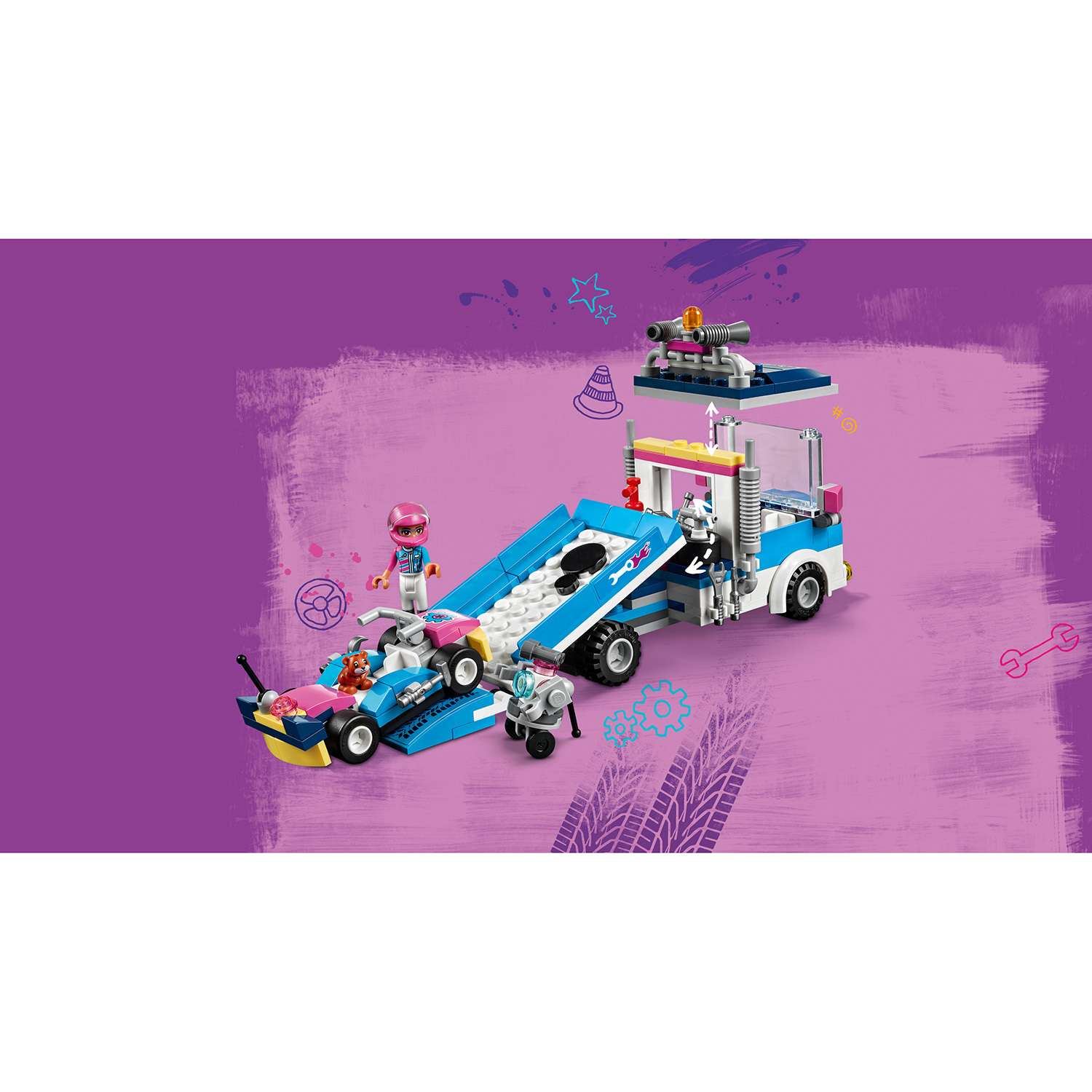 Конструктор LEGO Friends Грузовик техобслуживания - фото 8