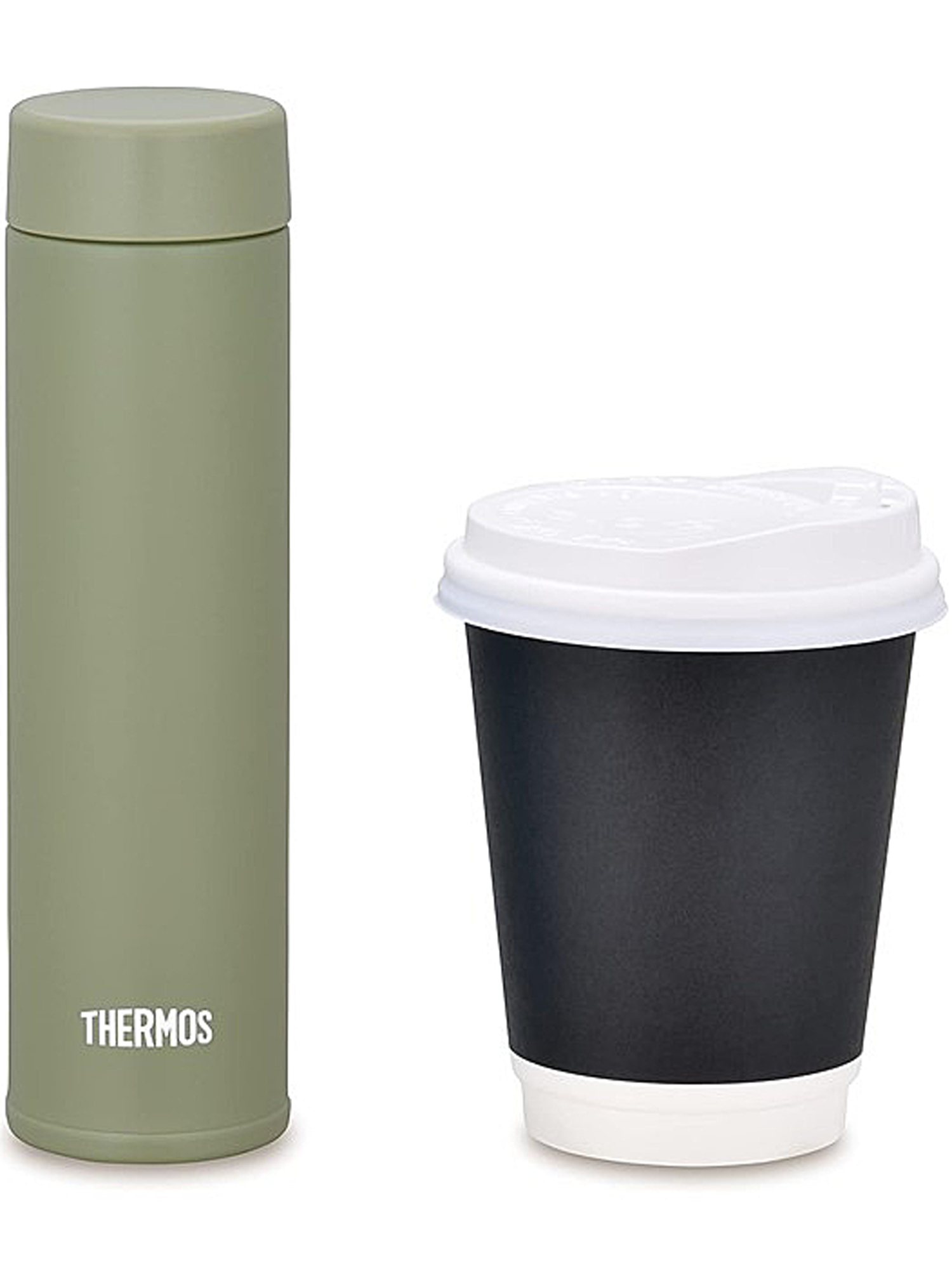 Мини-термос для кофе чая 180 мл THERMOS JOJ-180 оливковый – нержавеющая сталь герметичный тепло/холод 6/8 часов - фото 7
