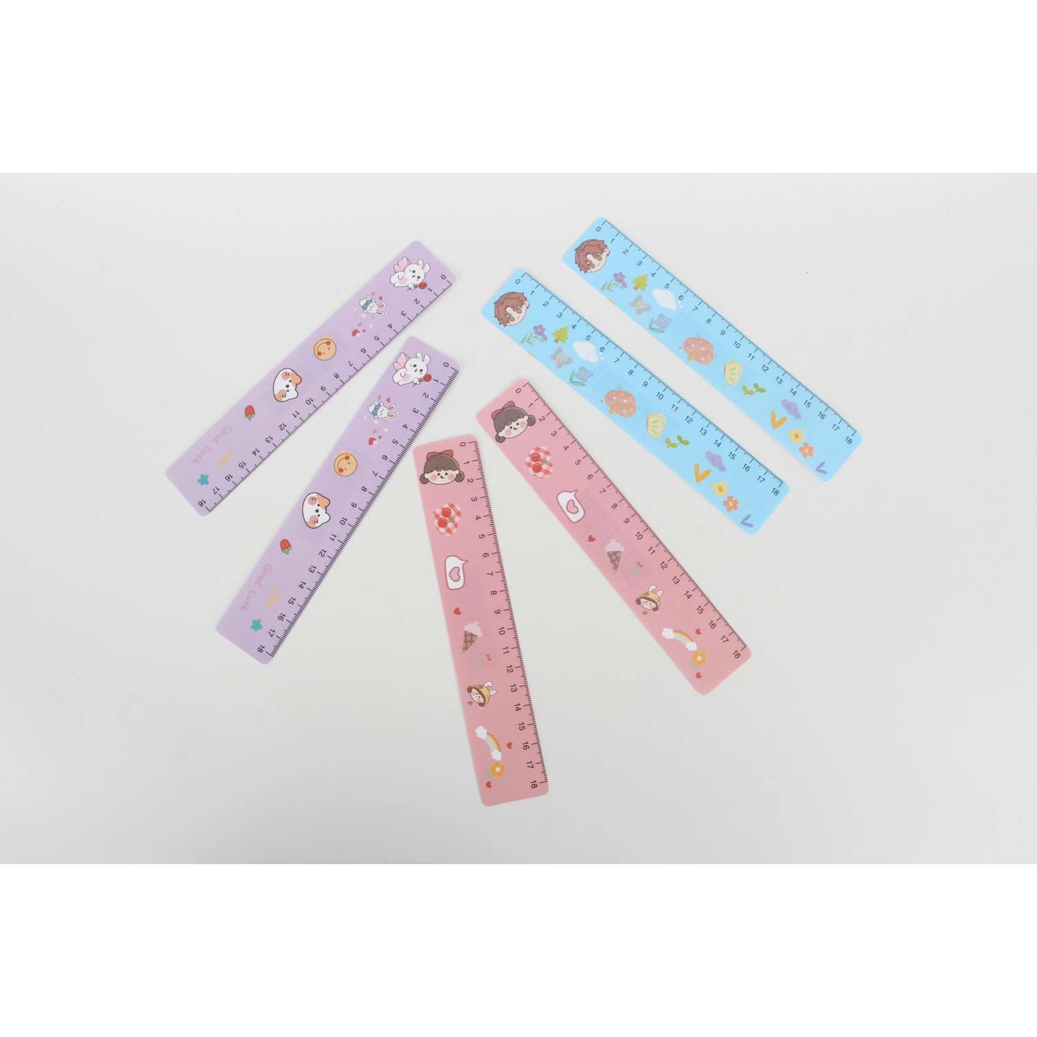 Линейка . пластик 1 шт. - фото 1