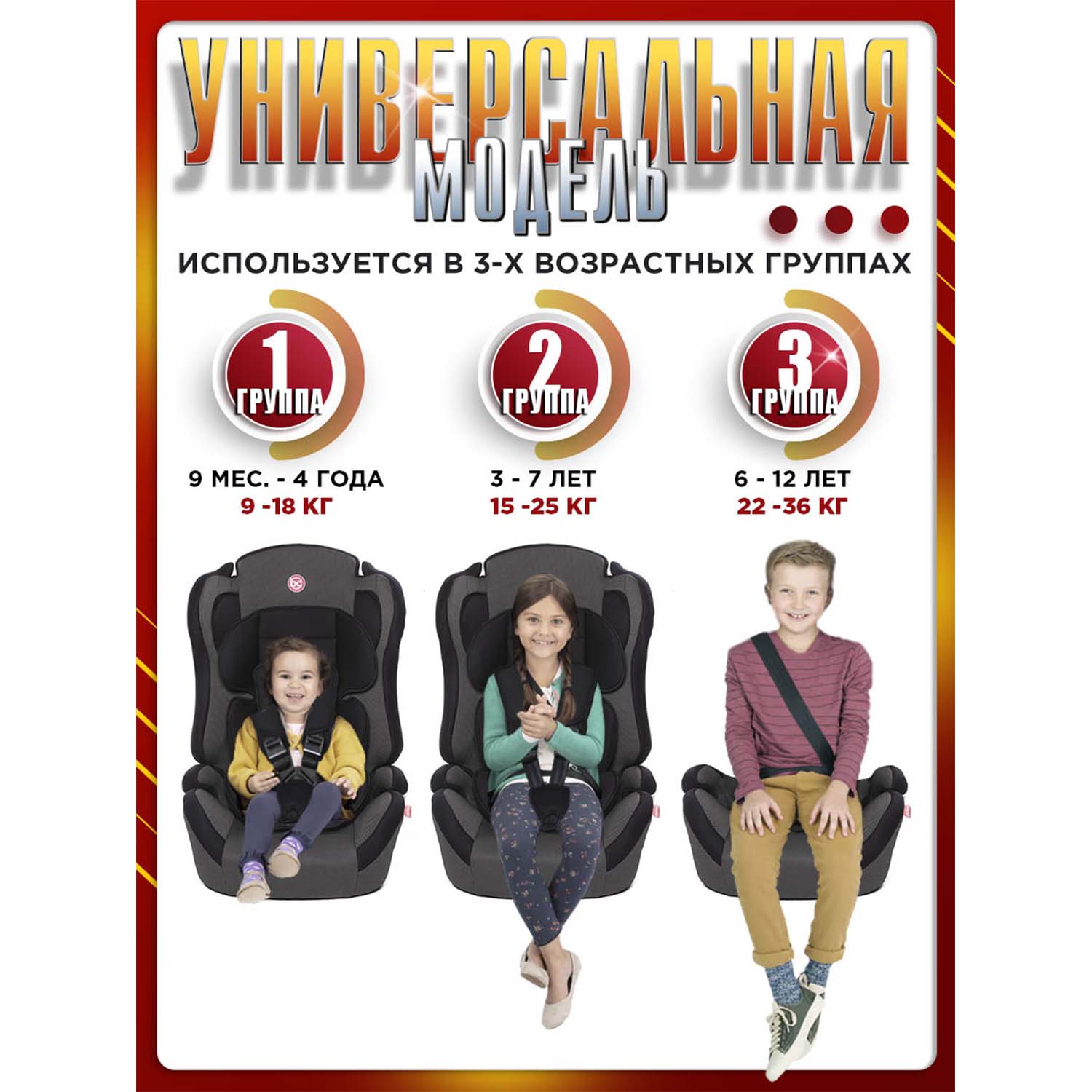 Автокресло BabyCare Upiter Plus 1/2/3 (9-36 кг) черный - фото 10