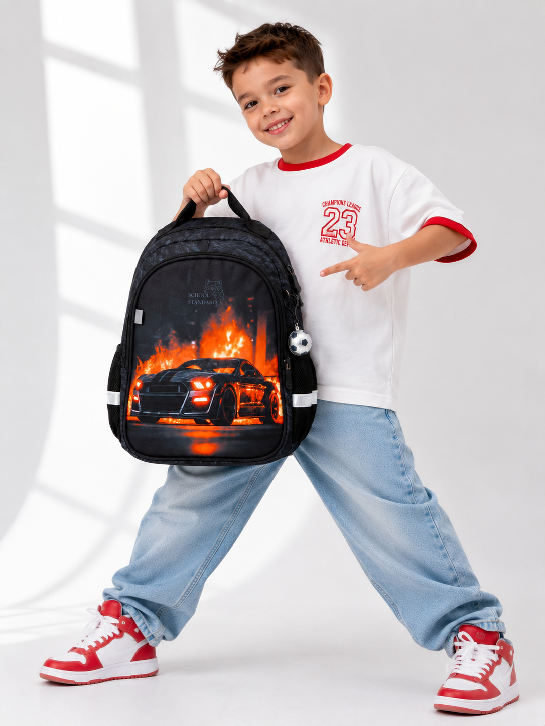 Рюкзак School Standard школьный для мальчика+брелок - фото 3