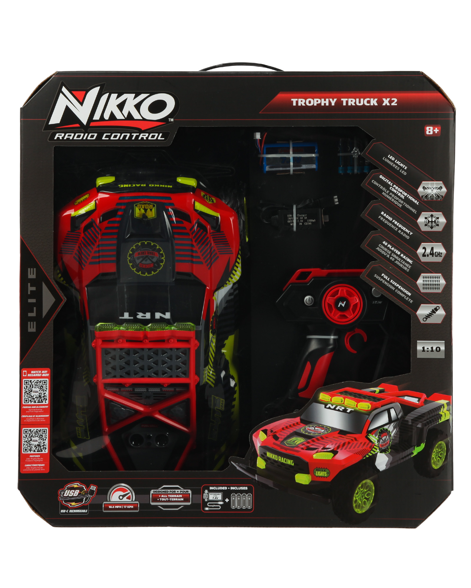 Автомобиль РУ Nikko Elite Trophy Trucks X2 1:10 - фото 7