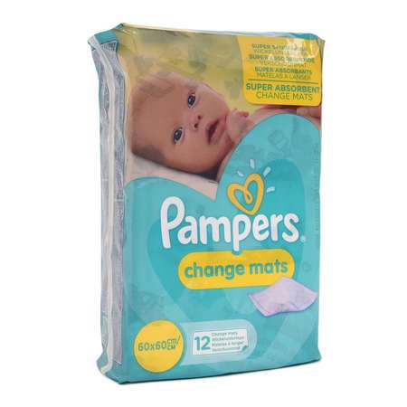 Пелёнки одноразовые Pampers 60х60 см 12 шт.