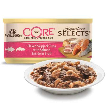 Корм влажный для кошек Wellness CORE Core 79г с тунцом и лососем