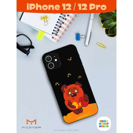 Силиконовый чехол Mcover для смартфона Apple iPhone 12 Pro Союзмультфильм Медвежонок и мед